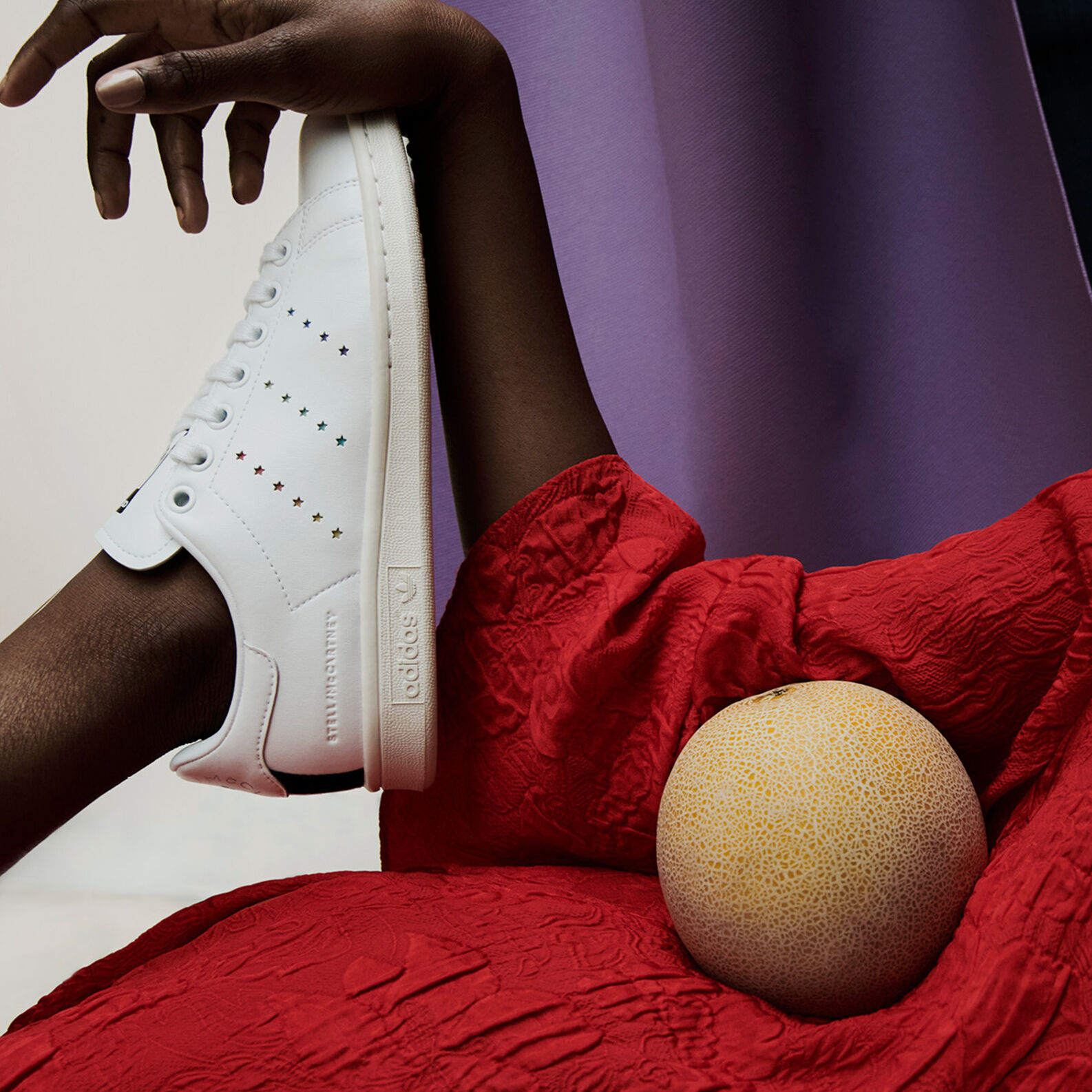 Iconic. Vegan. The Stella X Stan Smith can be crisp white or