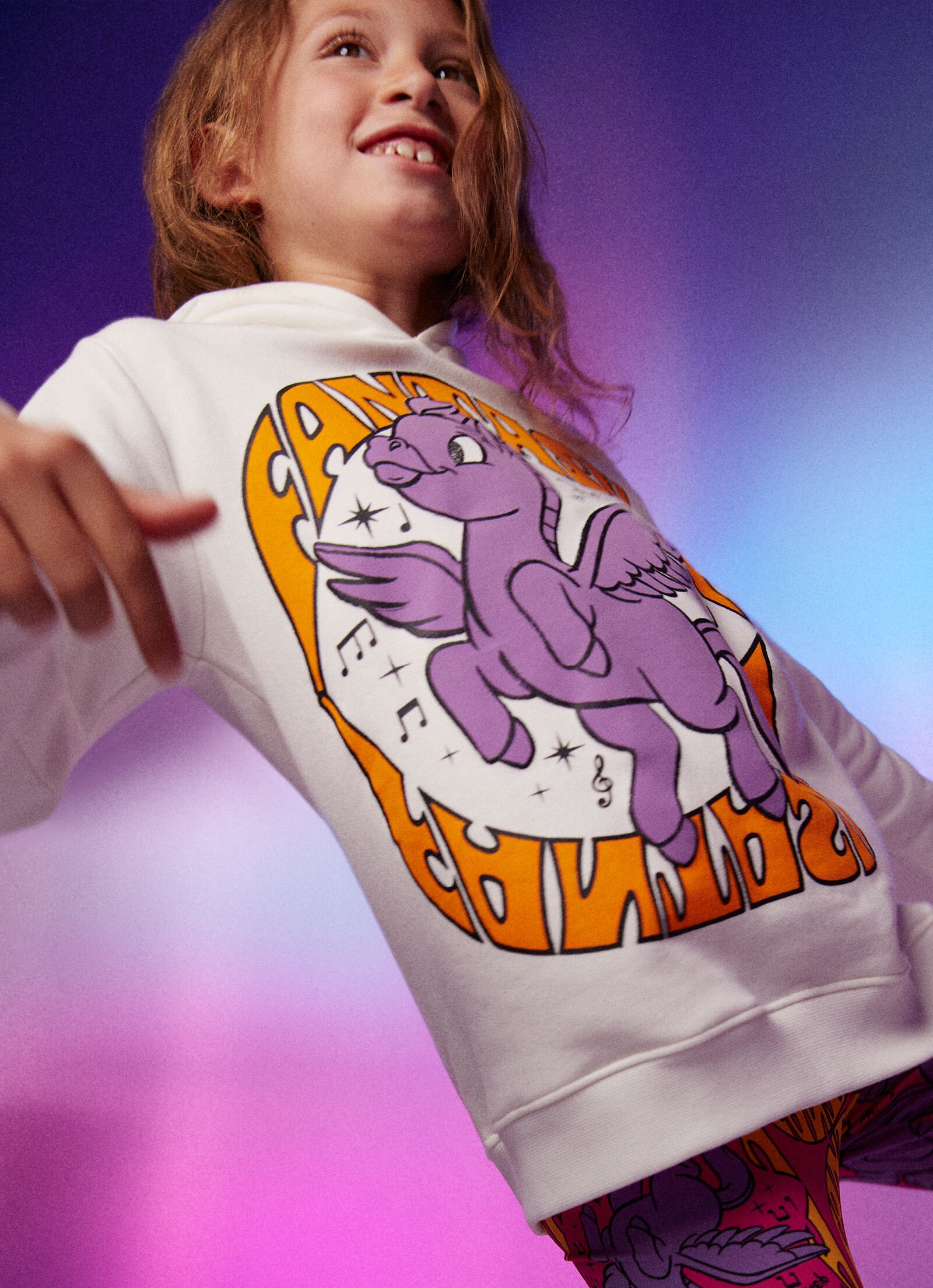 Stella McCartney Kids all-over graphic print tracksuit - Purple