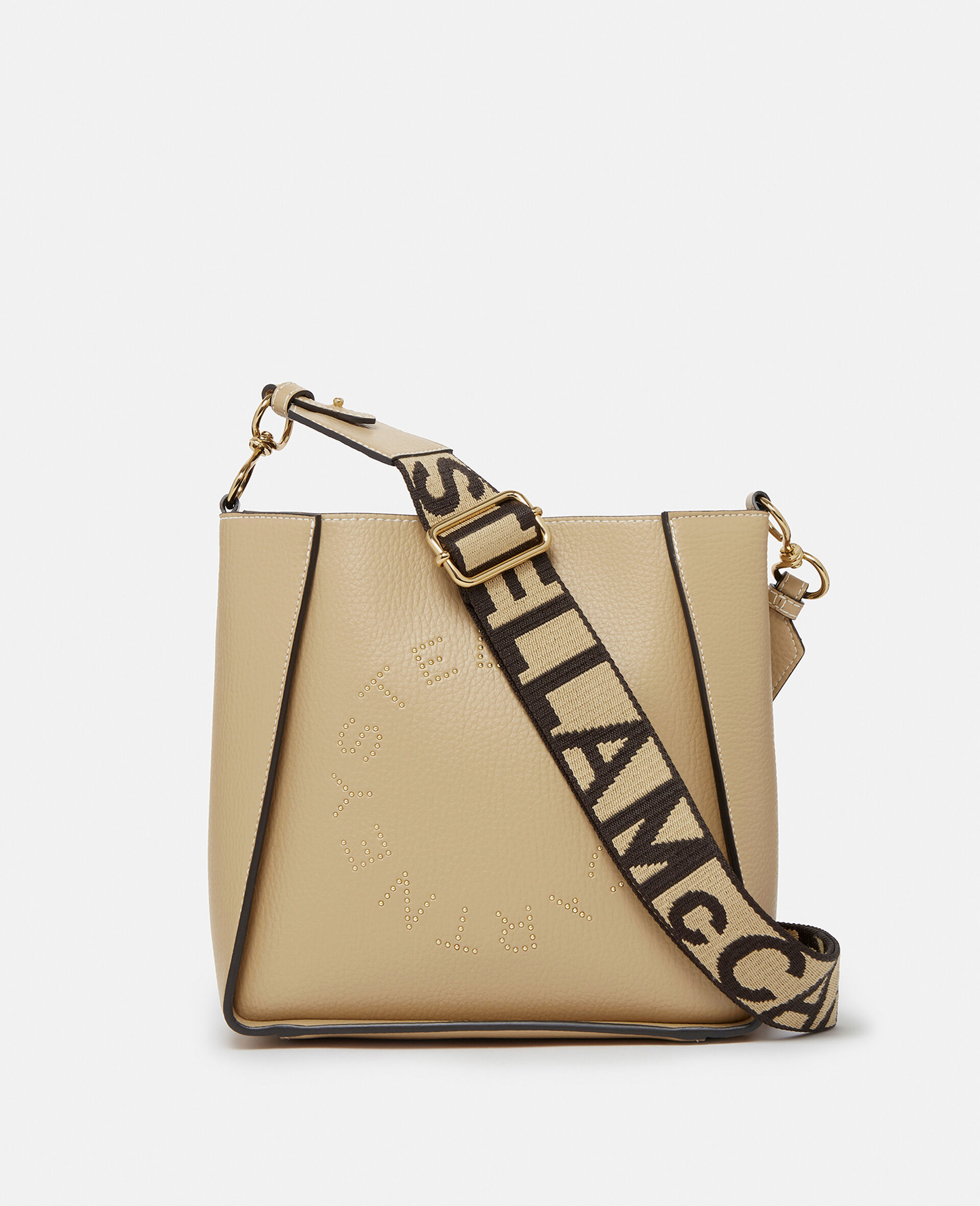 Logo Square Crossbody Bag-Yellow-model