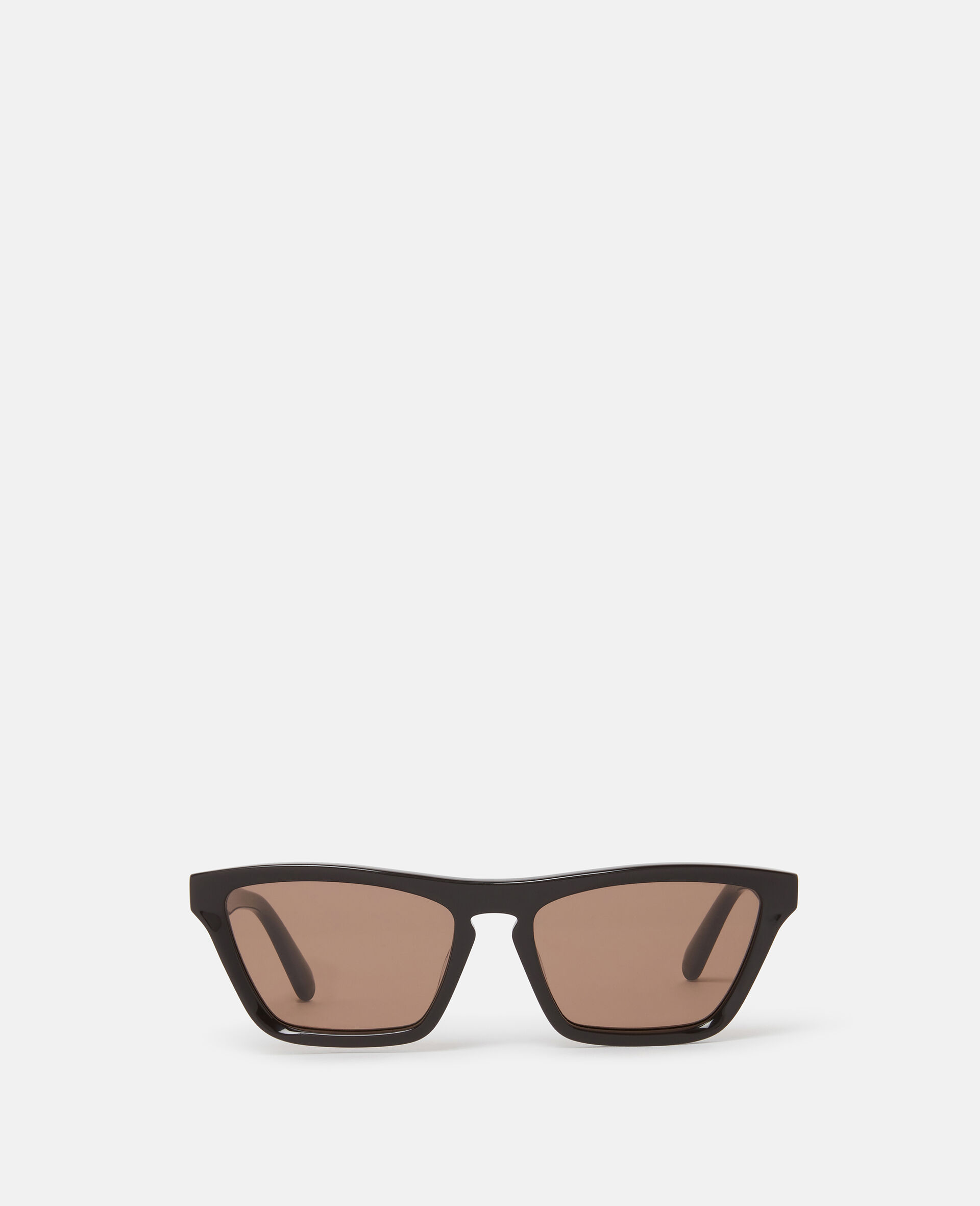 Rectangular Cat-Eye Sunglasses-Gold-large image number 0