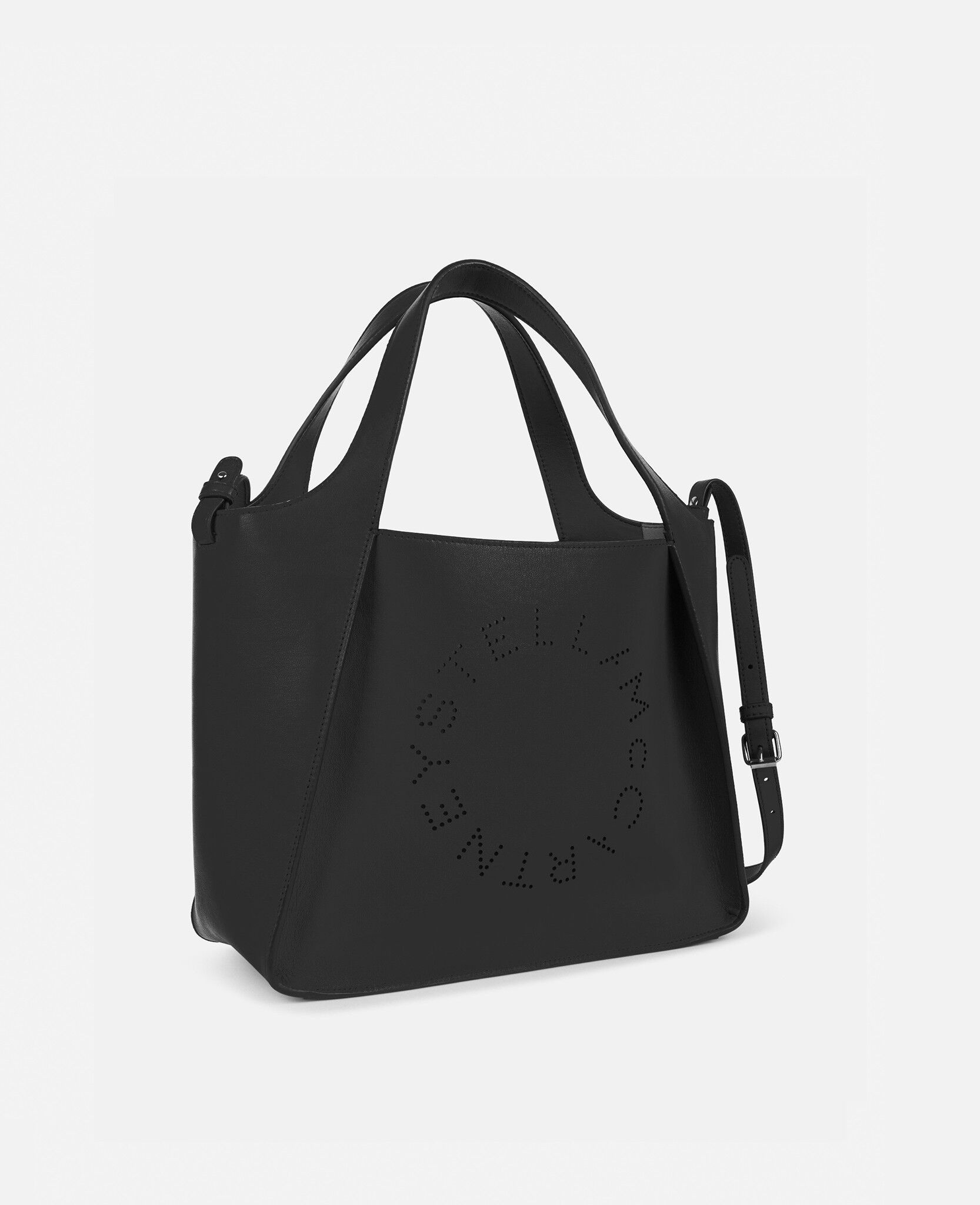 Women Black Stella Logo Crossbody Bag | Stella McCartney US