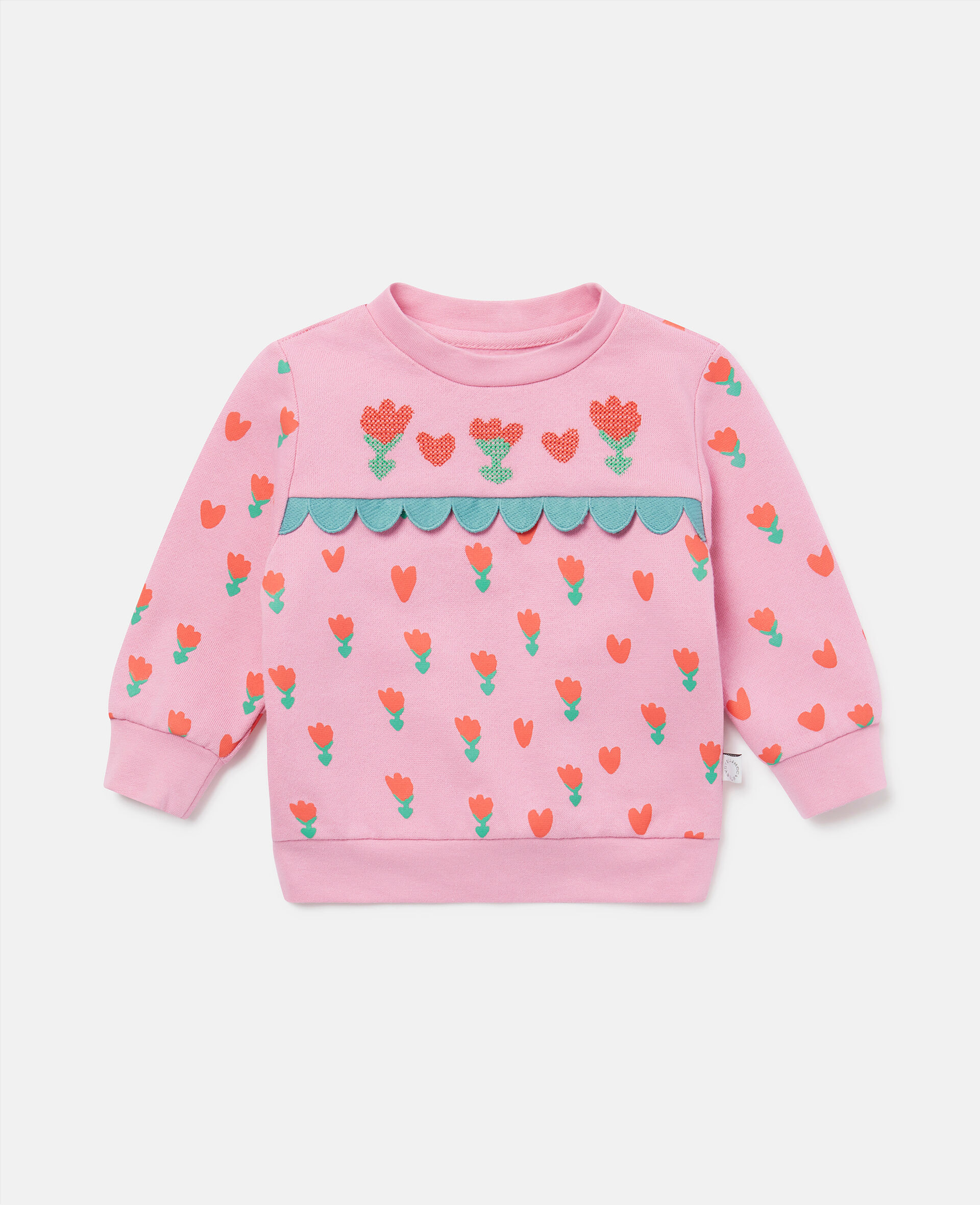 Sweatshirt mit Tulpen-Print-Rose-large image number 0