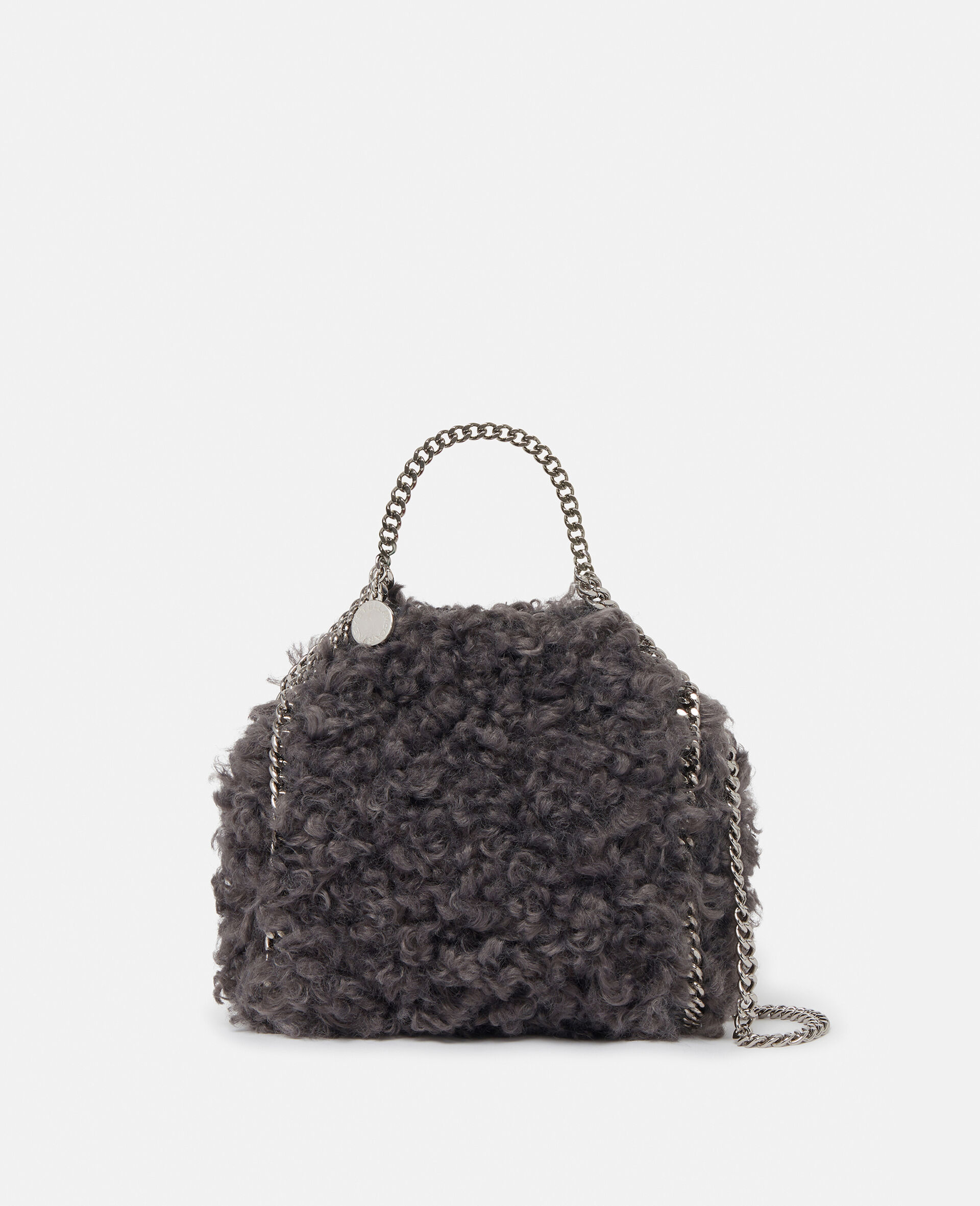 Falabella Tiny Teddy Tote Bag-Grey-large image number 0