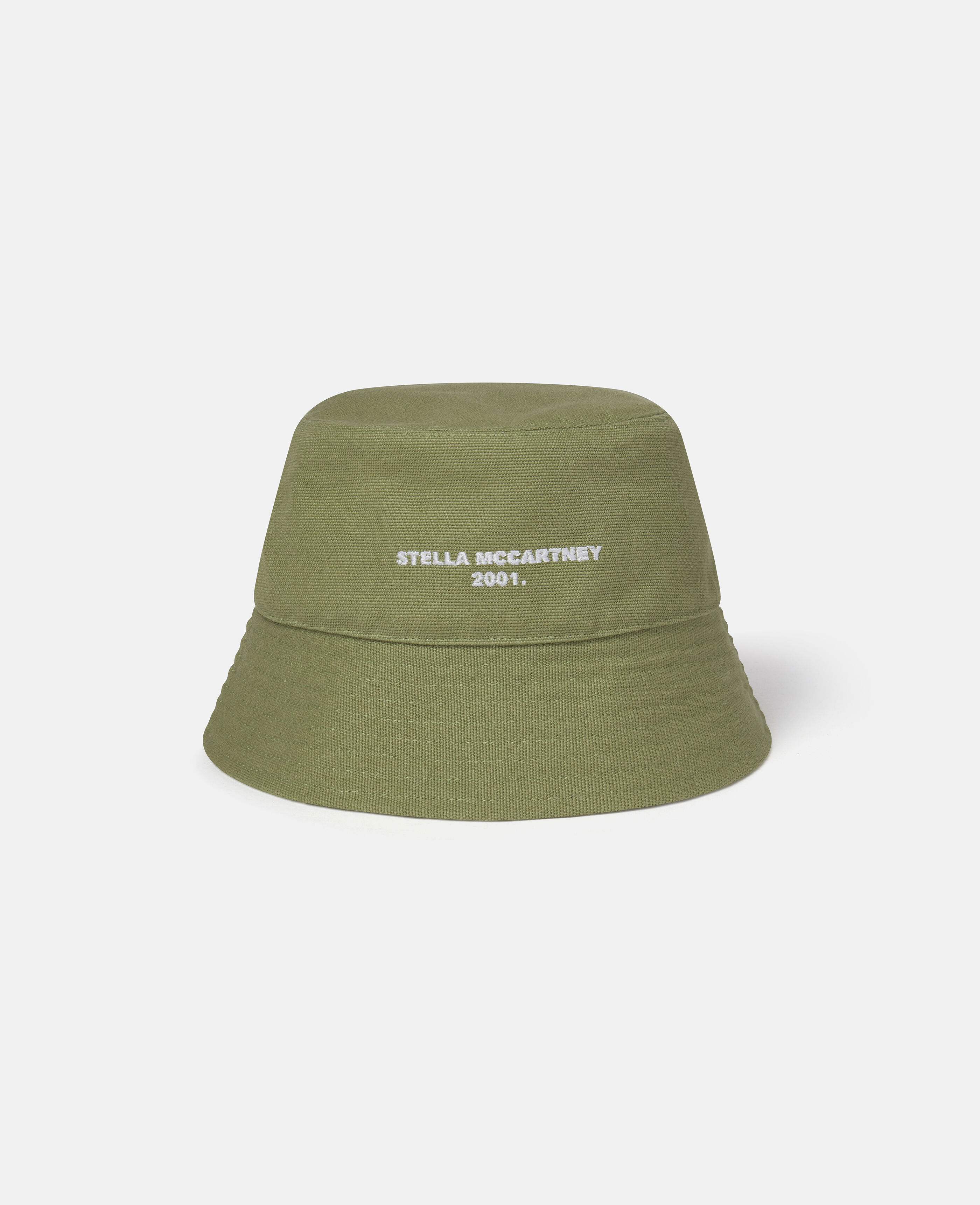 Women Bamboo & Ivory Reversible Logo Bucket Hat | Stella McCartney SA