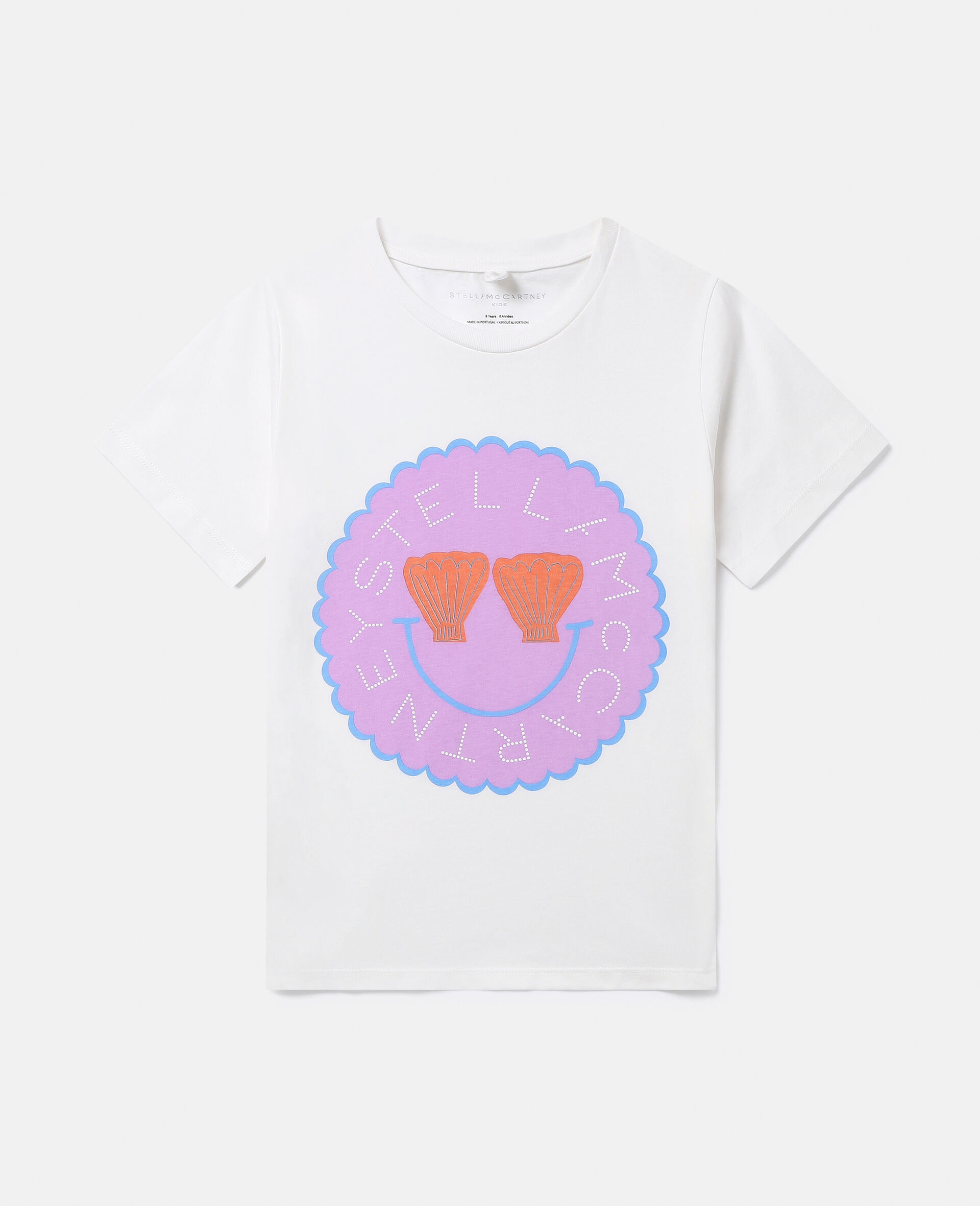 Seashell Logo Disc T-Shirt-Cream-large image number 0