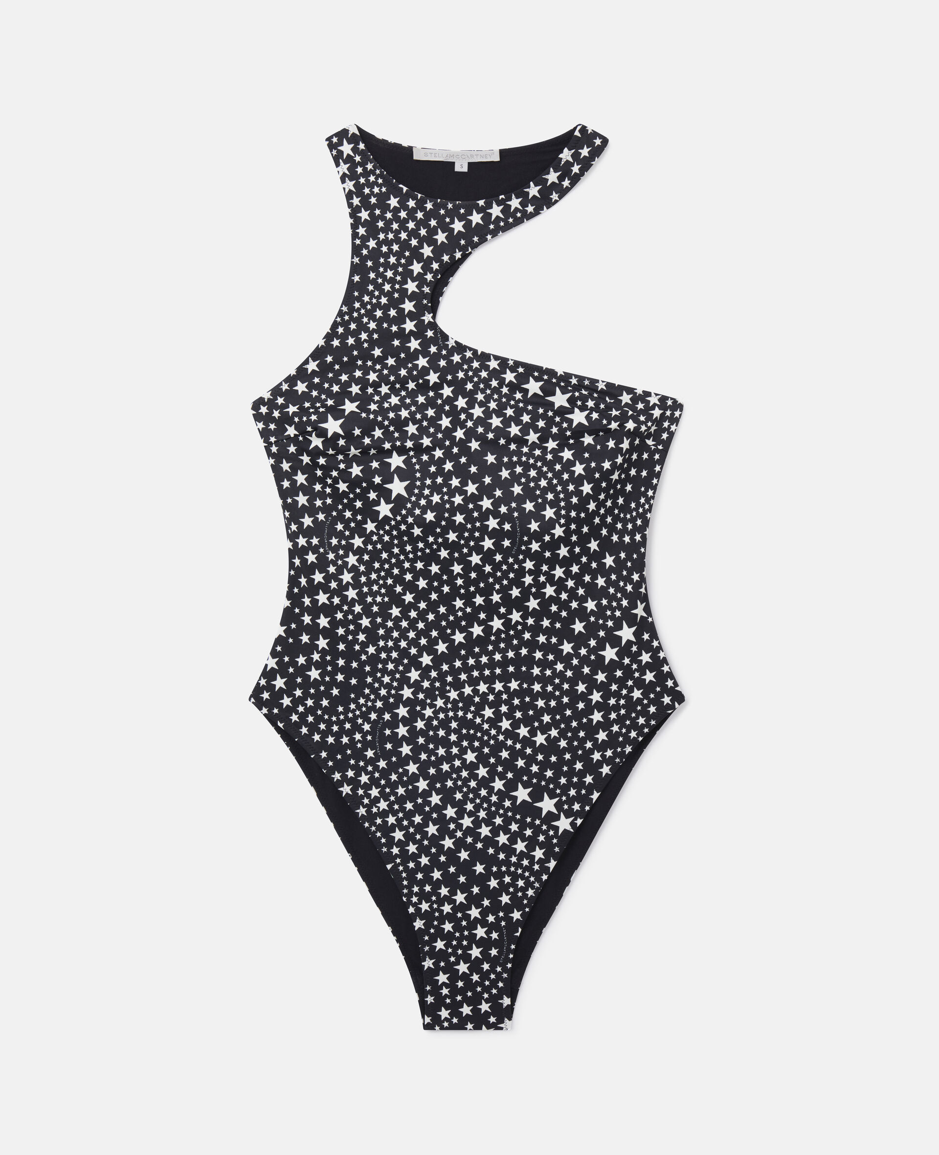 Star Print Cut-Out Swimsuit-Multicolour-large image number 0