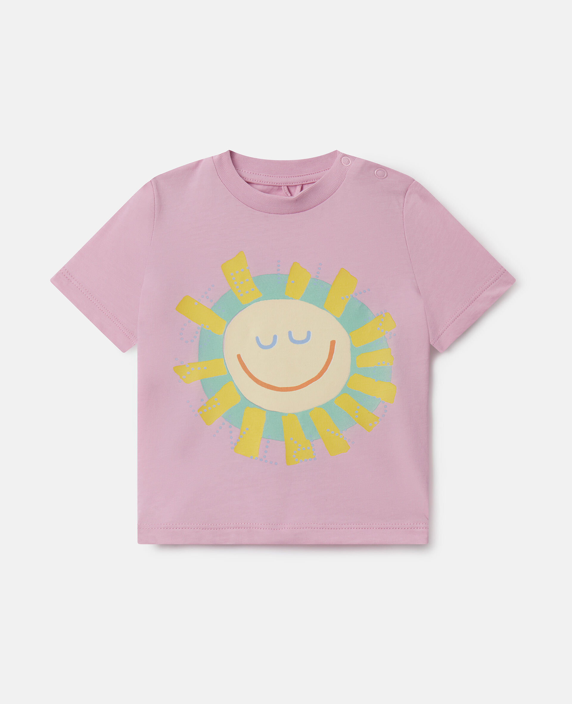 Medallion Logo Sunshine Sweatshirt-Rose-model