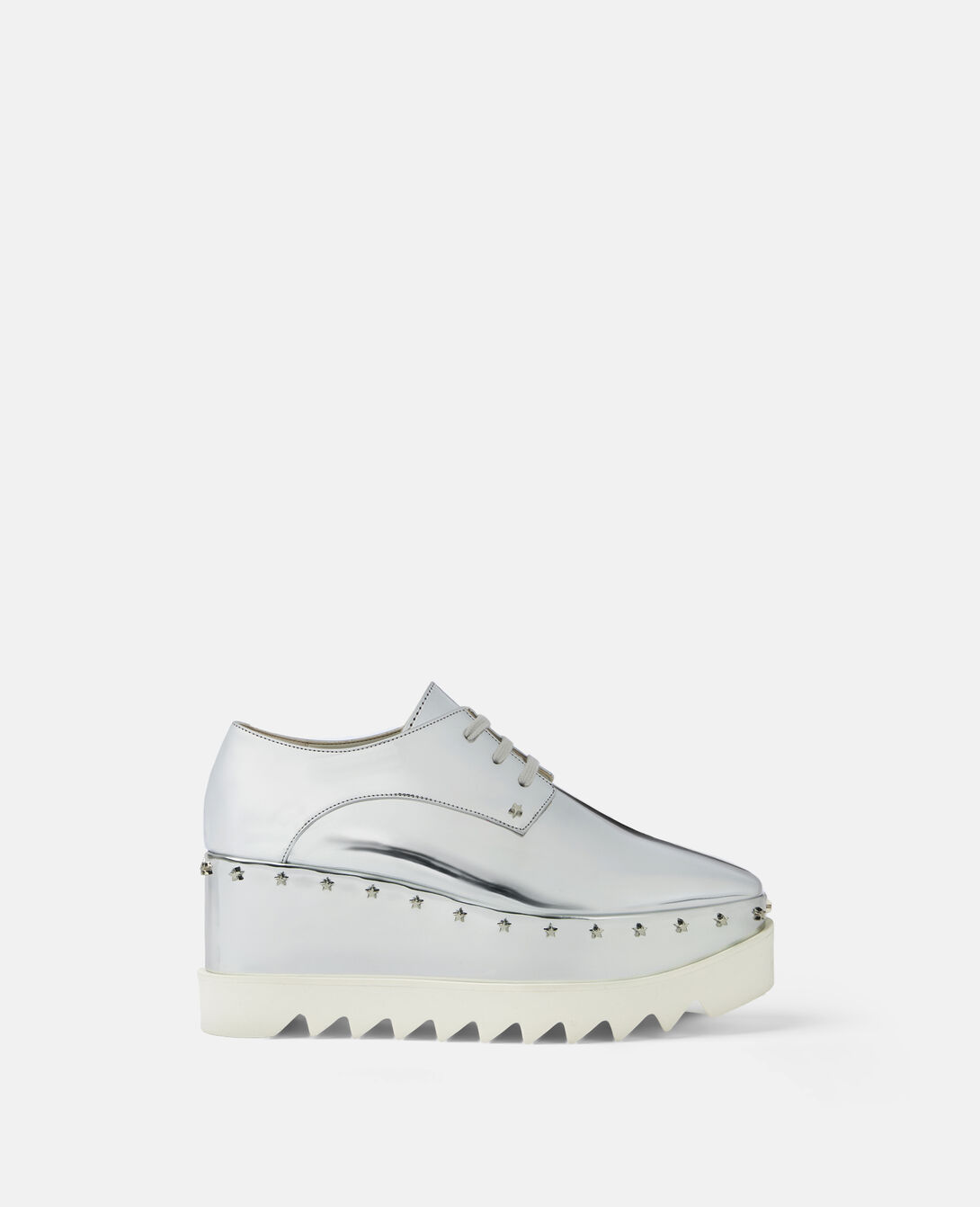 Stella McCartney Elyse Platforms in White with Red/Blue Sole