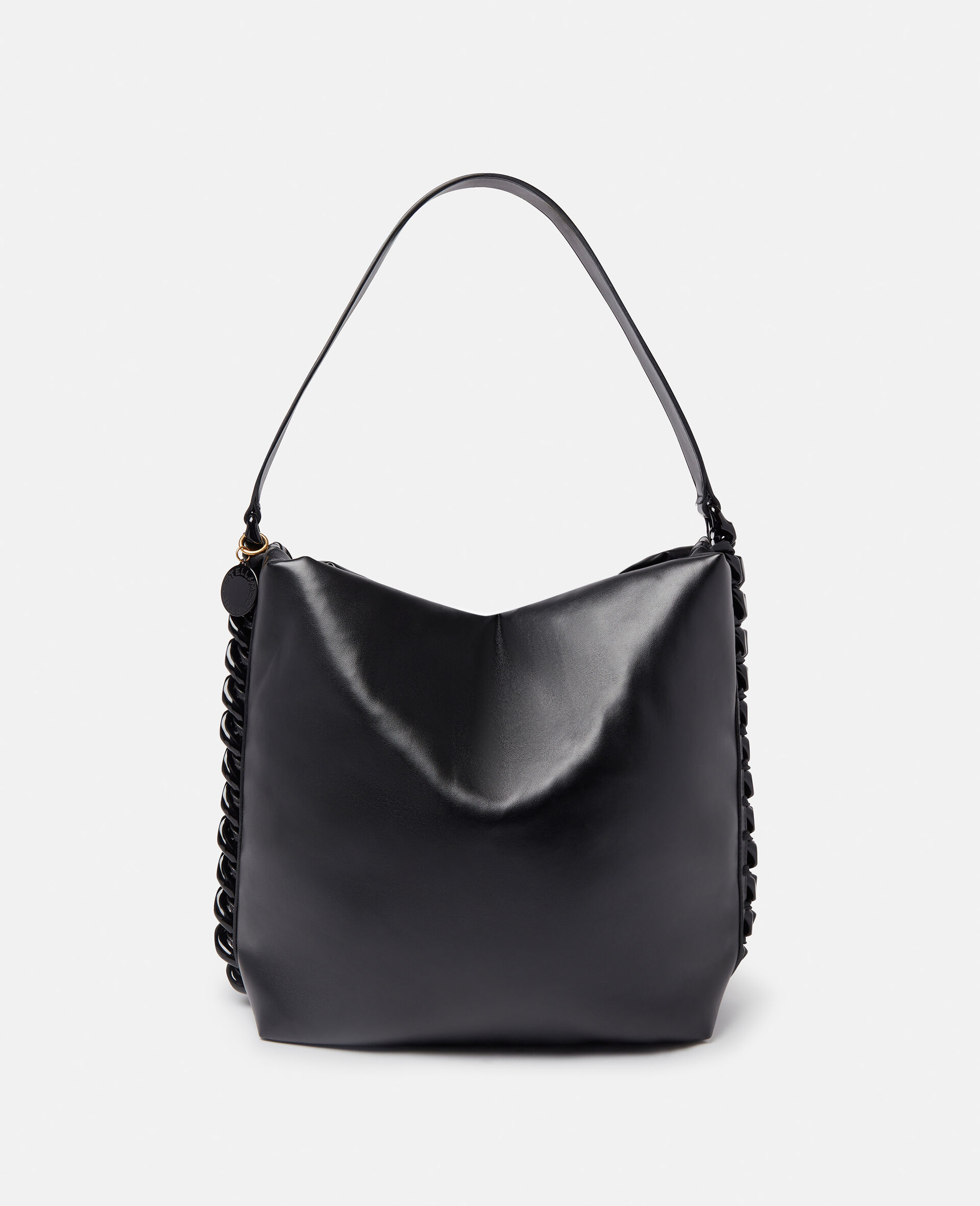 Women Black Frayme Padded Tote Bag | Stella McCartney US