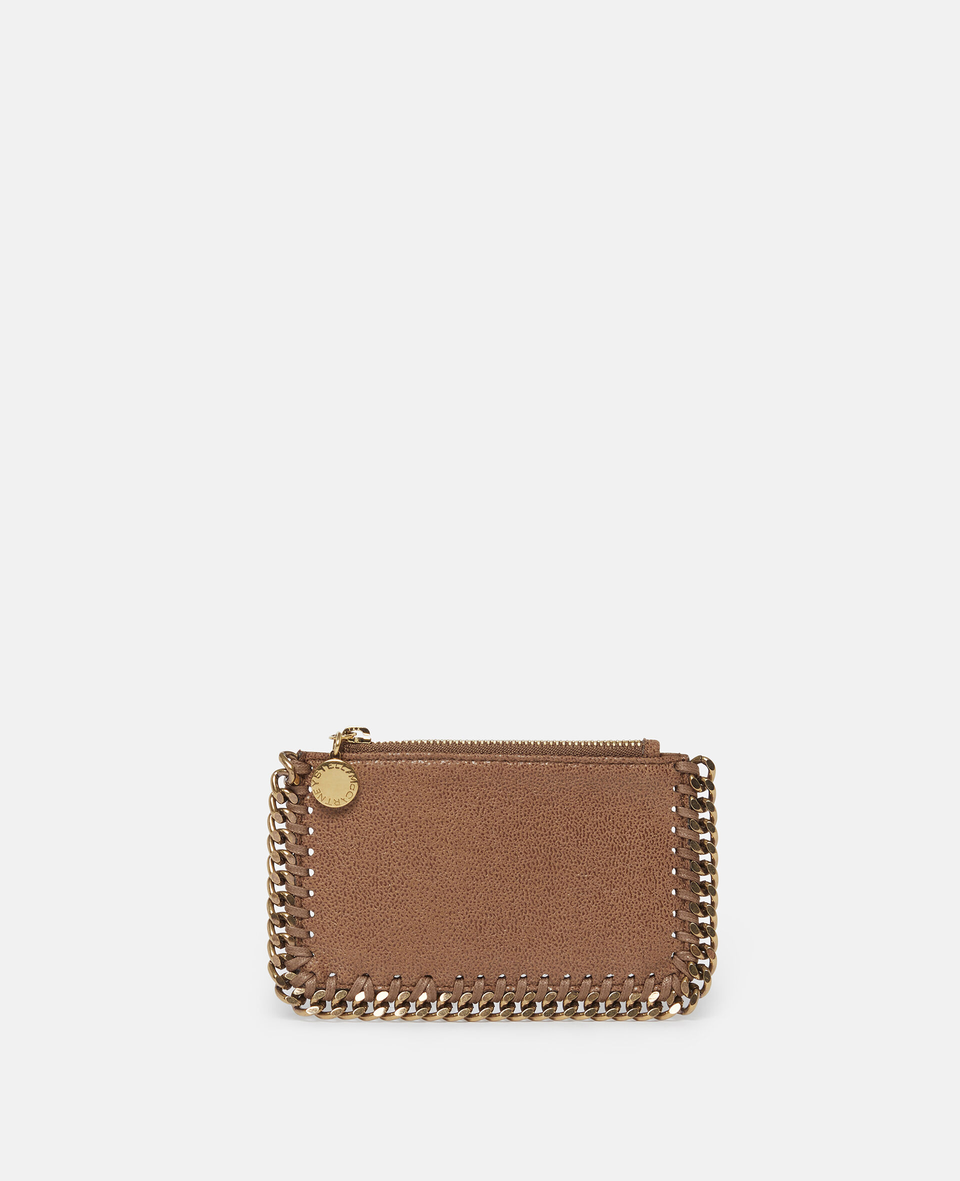 Falabella Zip Cardholder-Brown-model