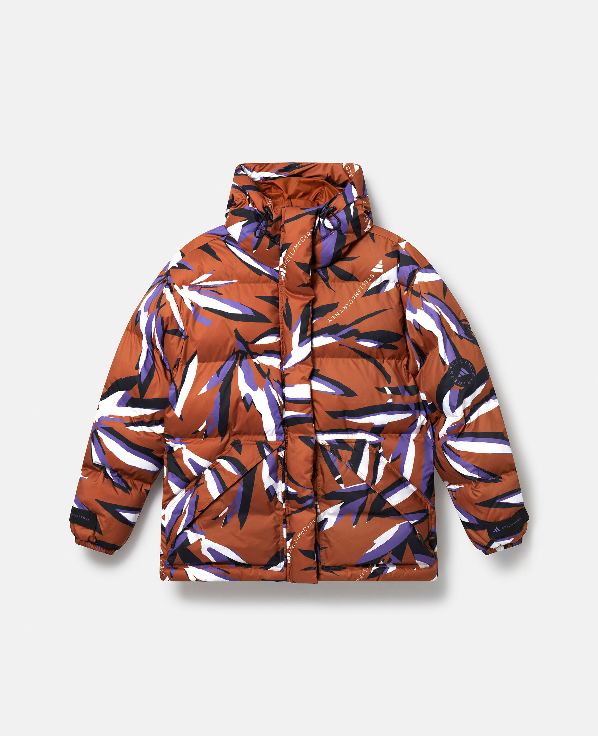 TrueNature Floral Print Mid-Length Padded Jacket-Multicolour-large image number 0