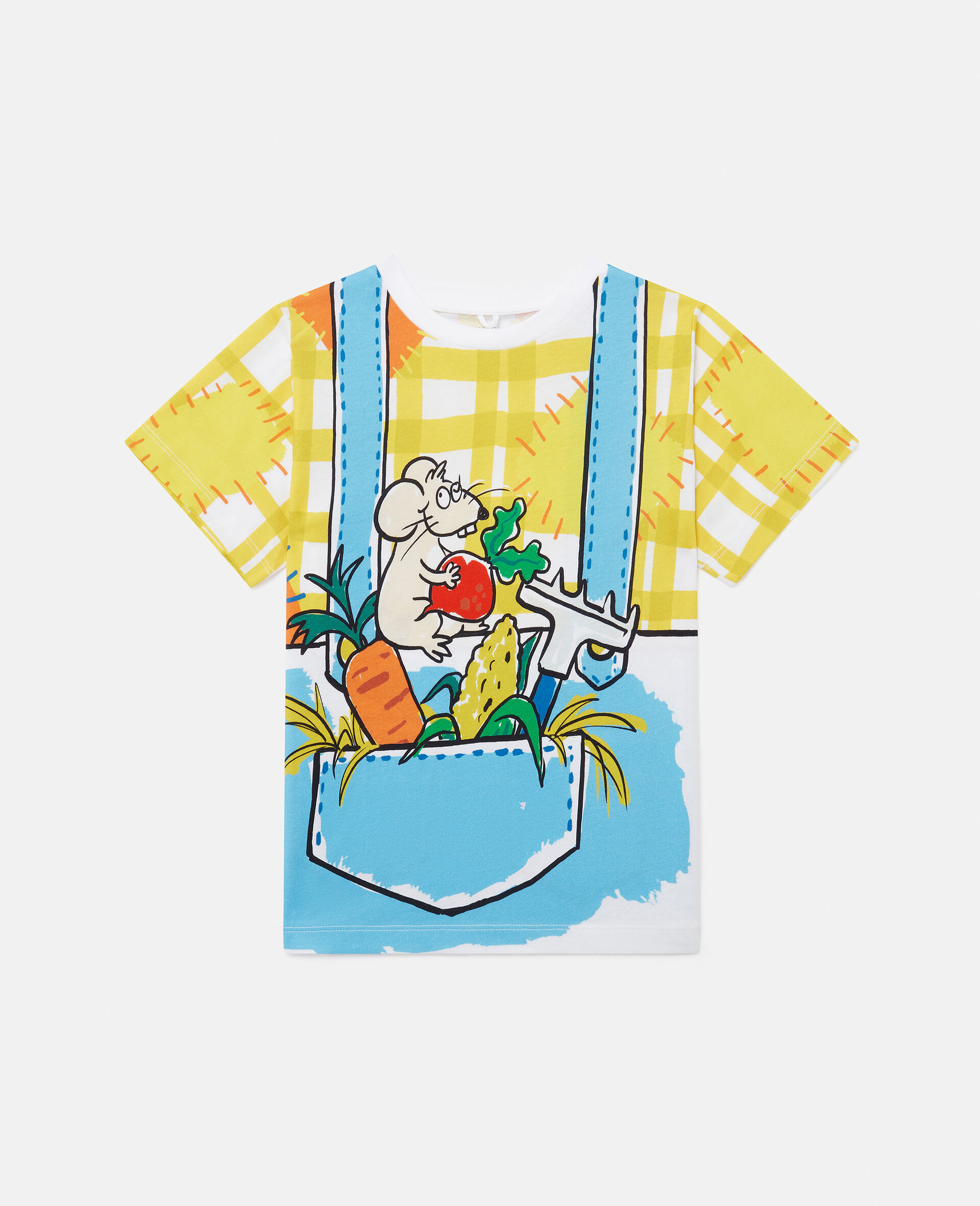 Farmyard Print Short-Sleeve T-Shirt-Multicolour-large image number 0