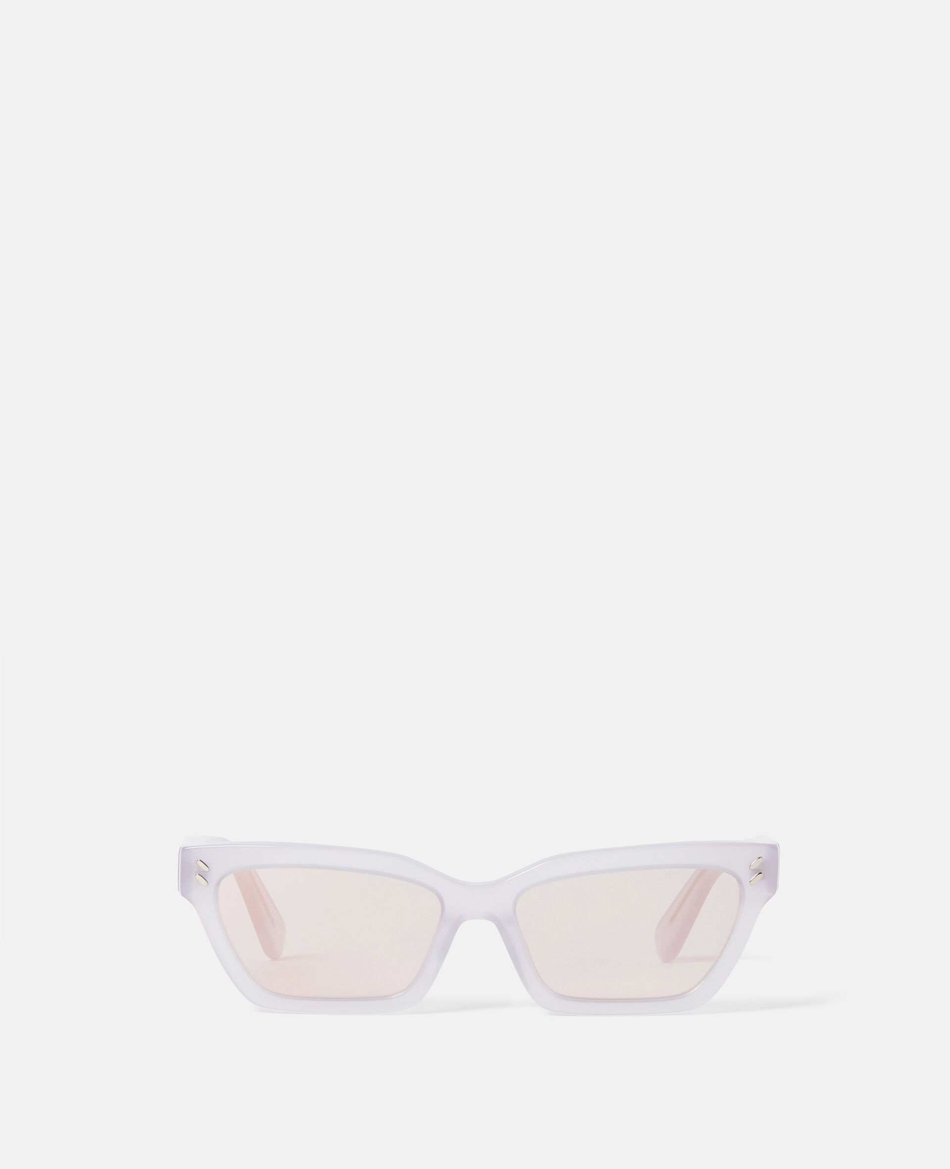 Rectangular Cat-Eye Sunglasses-Nero-large image number 0