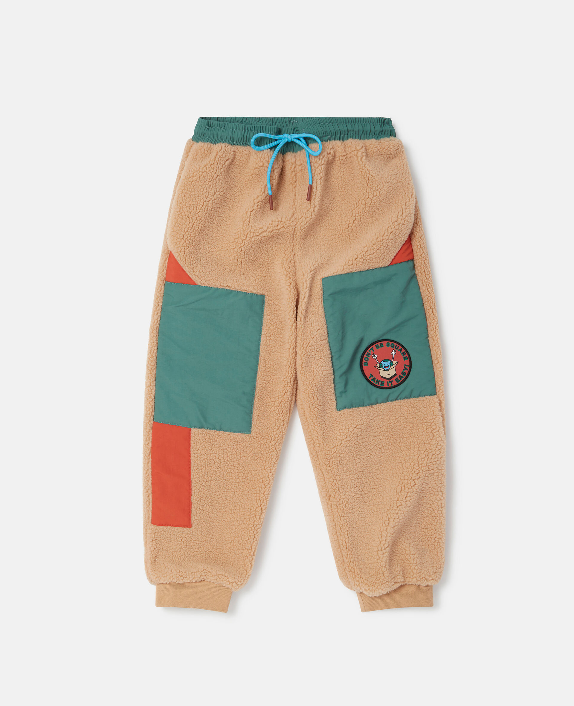 Camp Badge Fleece Joggers-Beige-large image number 0