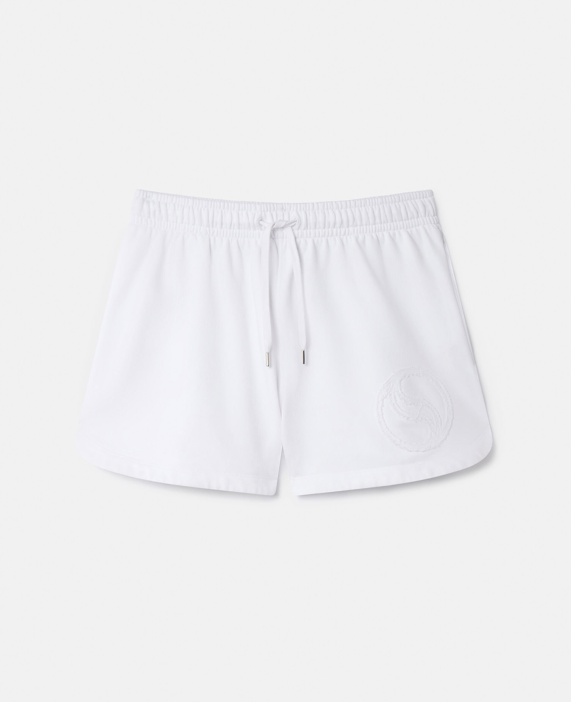 Short en jersey avec cordon de serrage S Wave-Blanc-large image number 0