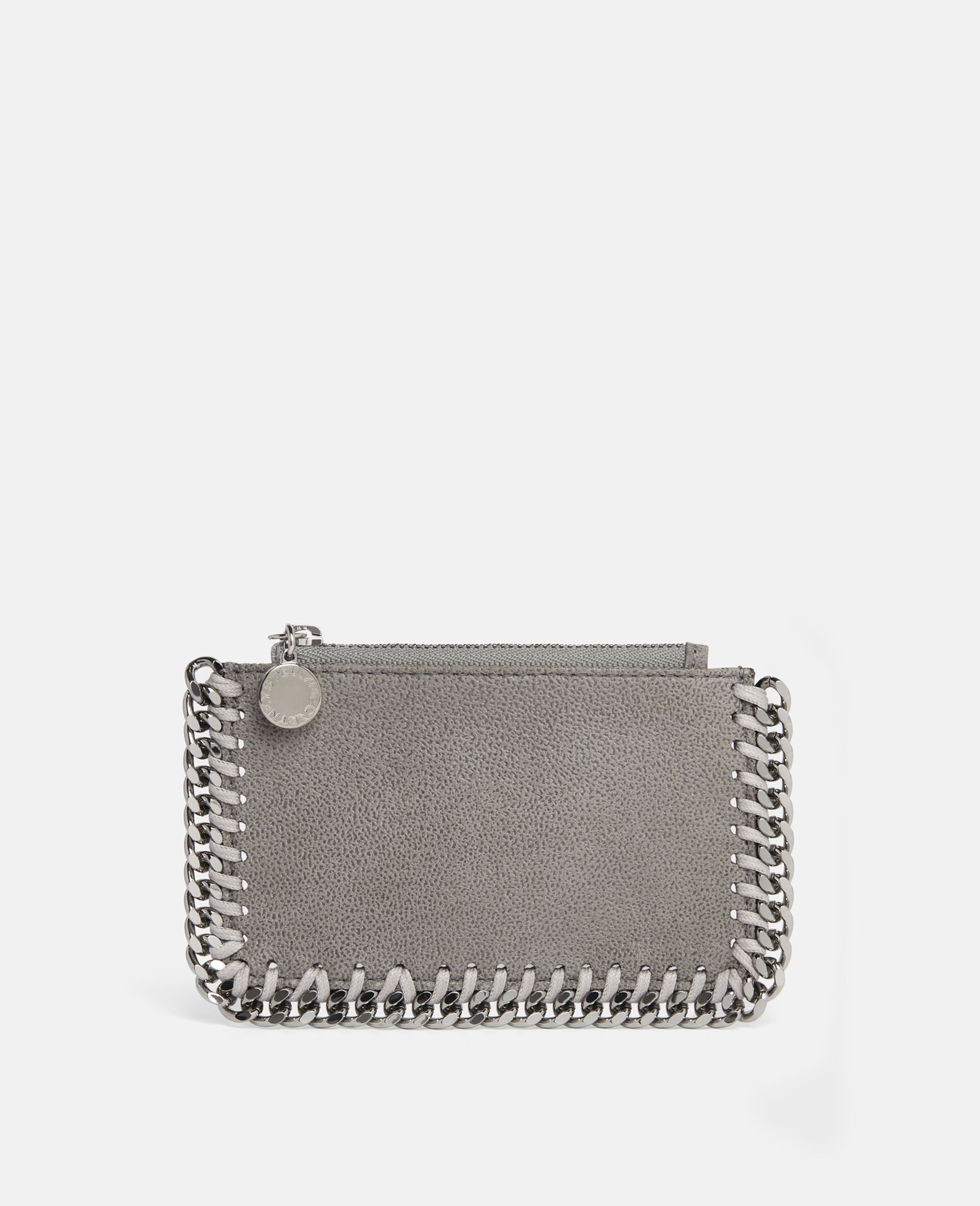 Falabella Zip Cardholder-Grey-model