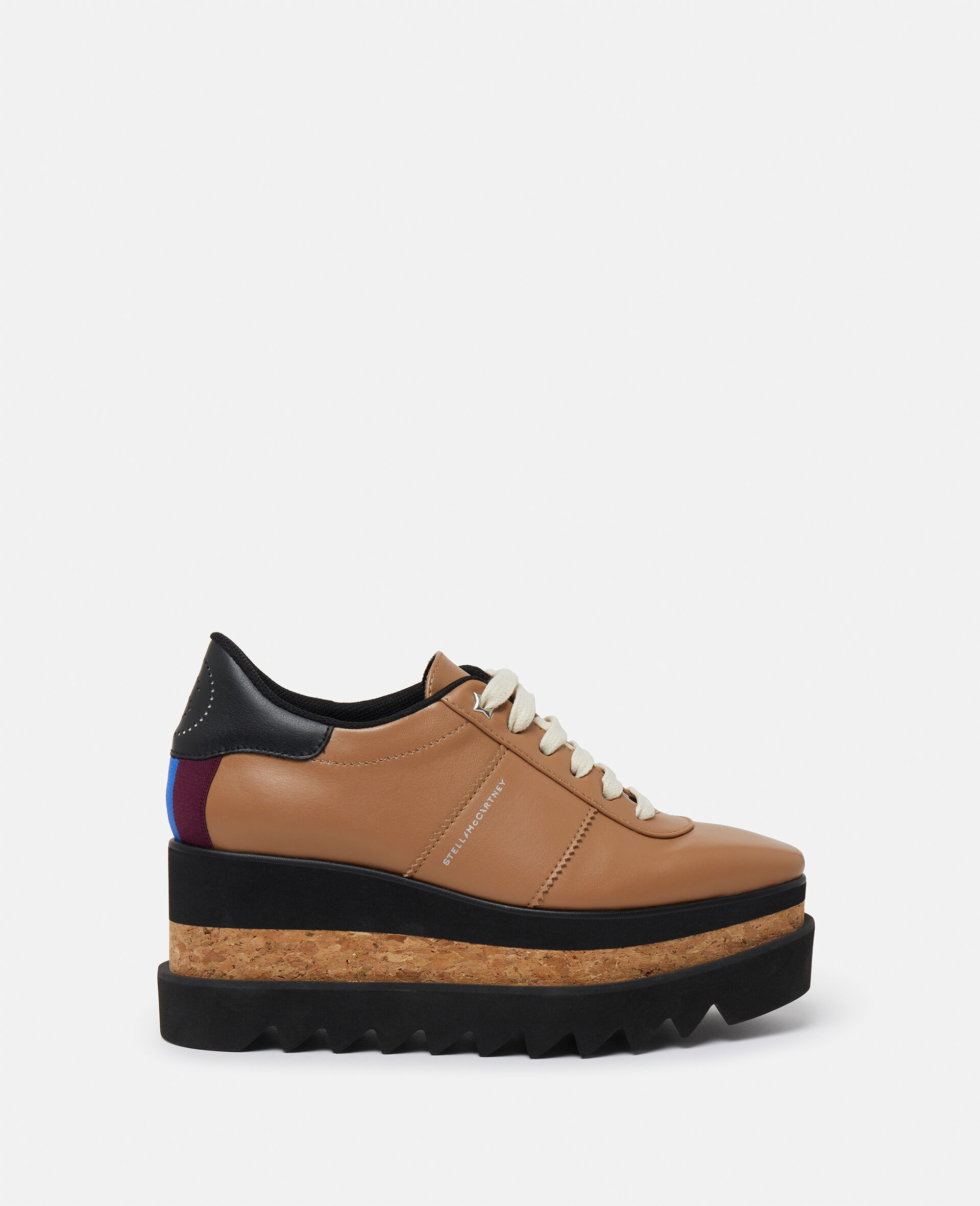 Sneak-Elyse Platform Trainers-Brown-model