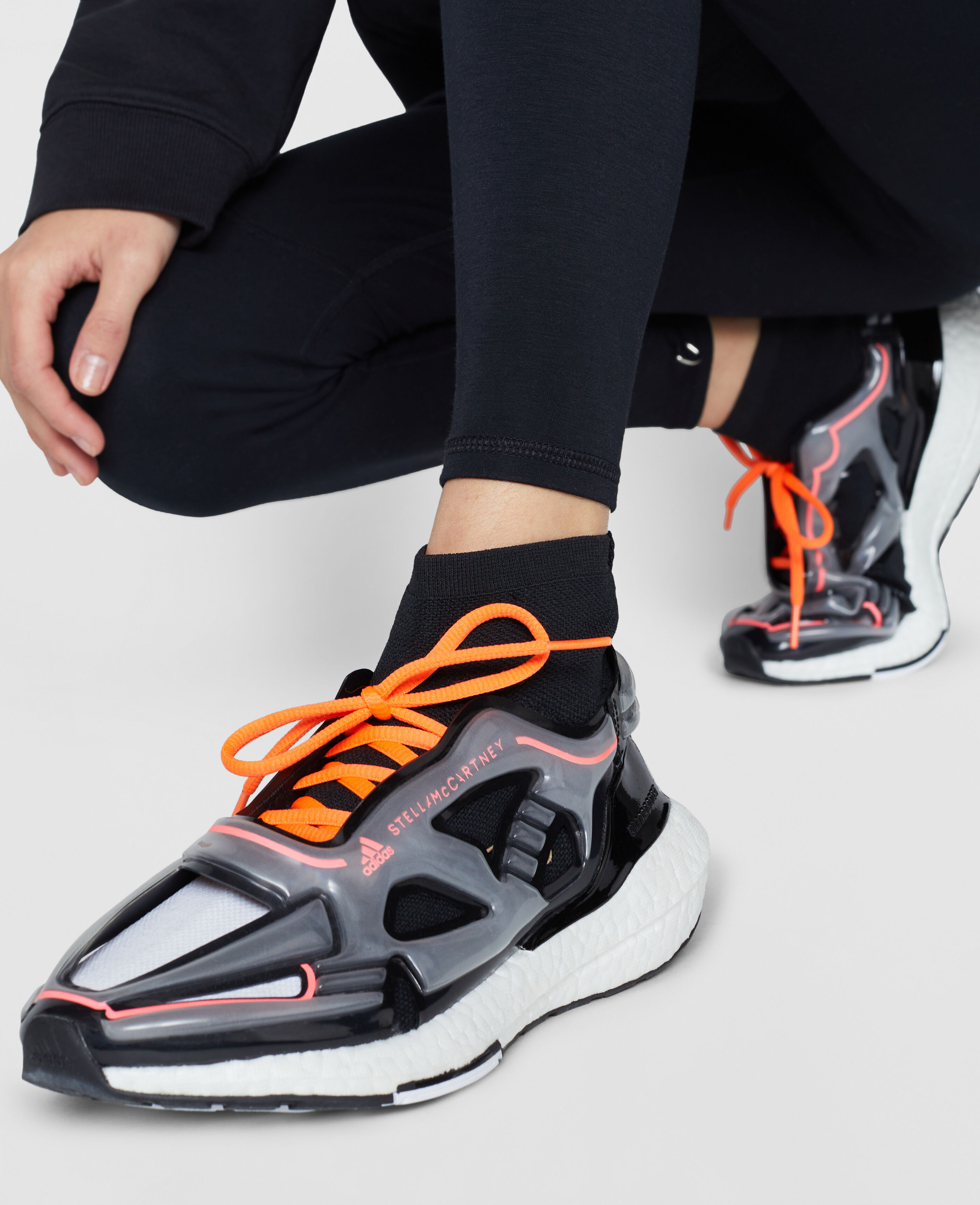 Women Translucent/Black/Signal Orange Ultraboost 22 Elevated