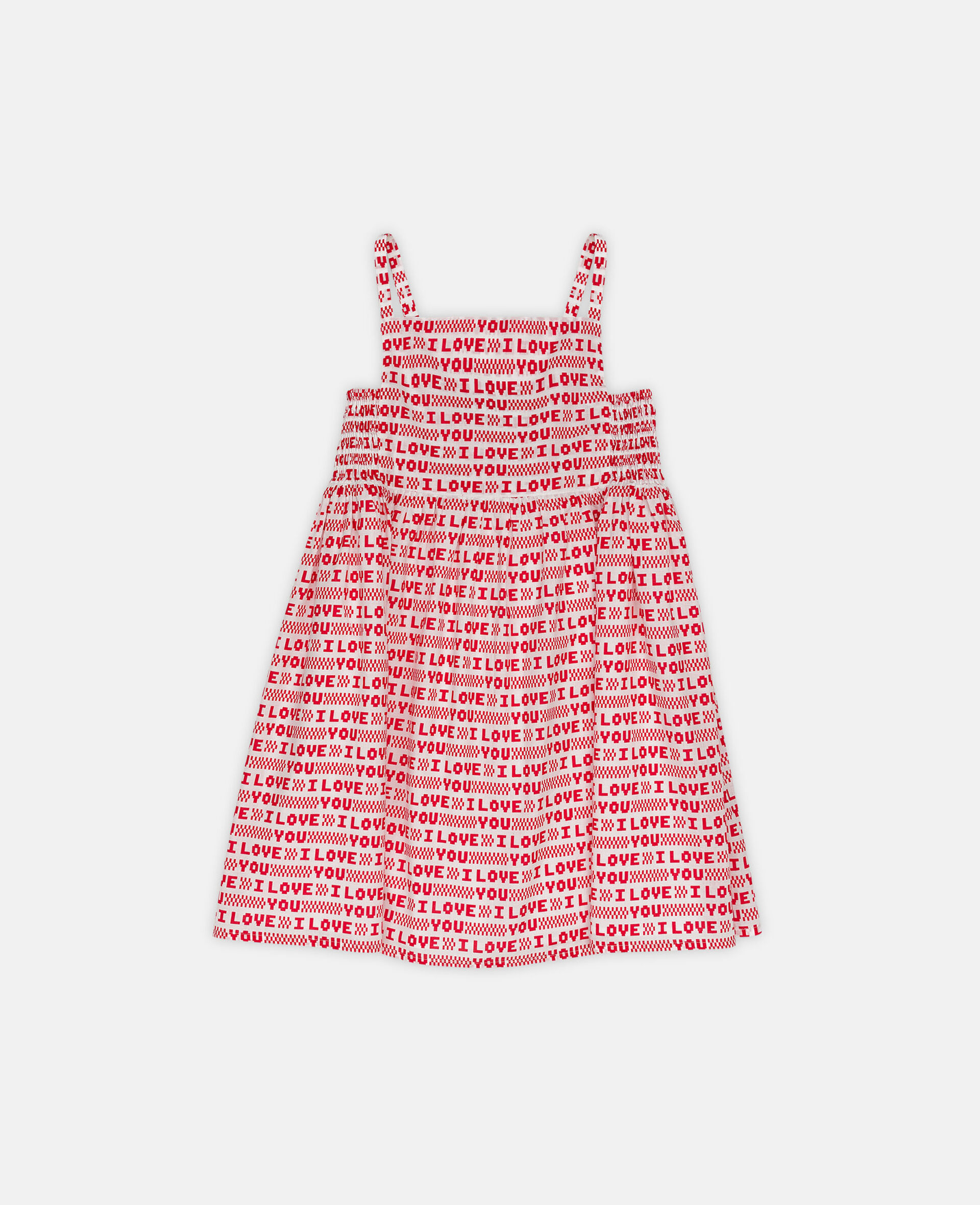 Kleid mit I Love You Herz Print-Rot-large image number 0