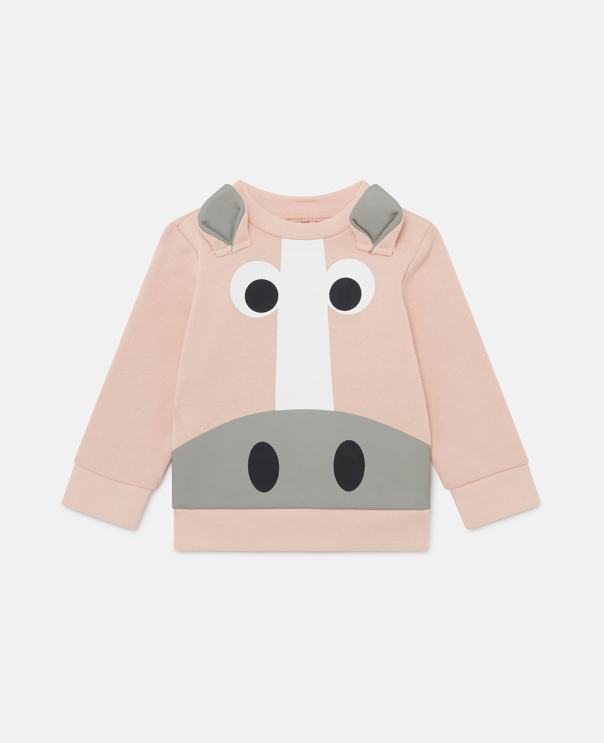 Sweat shirt graphique avec cheval-Rose-large image number 0