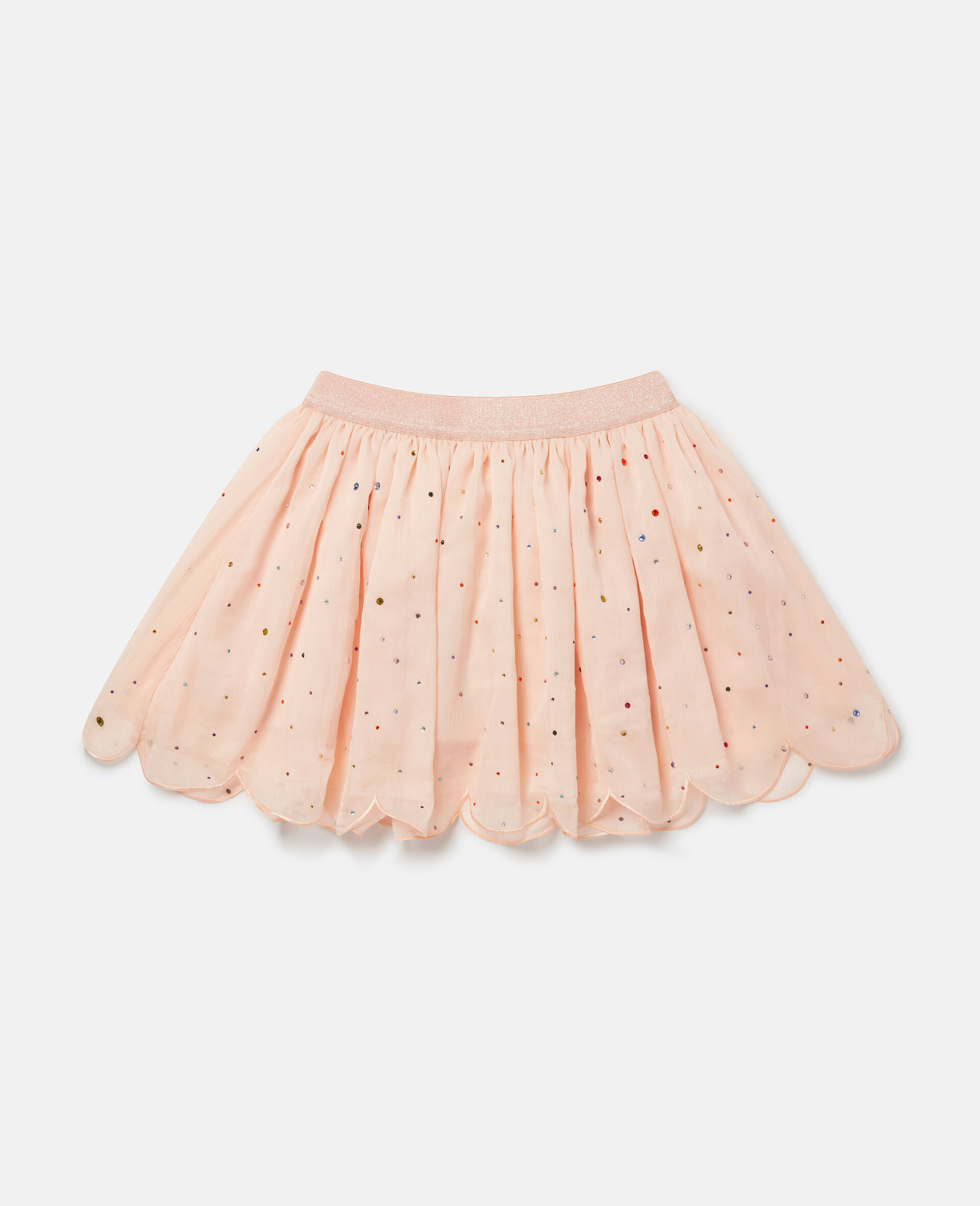 Bejeweled Scalloped Edge Tutu Skirt-Rose-large image number 0