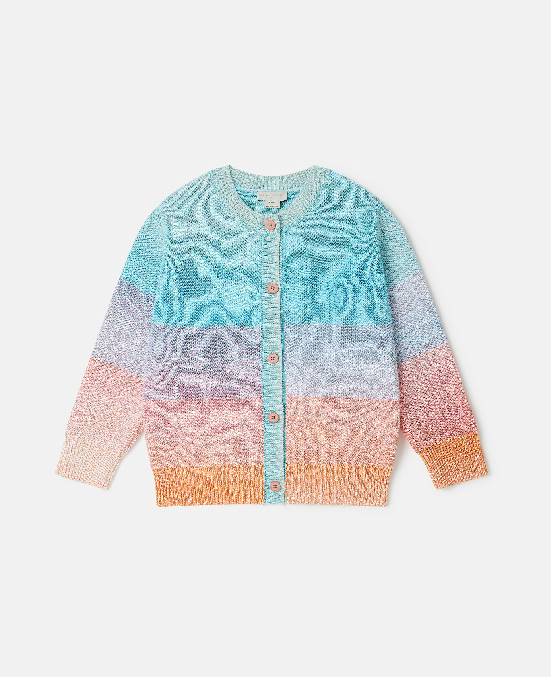 Striped Cardigan-Multicolour-large image number 0