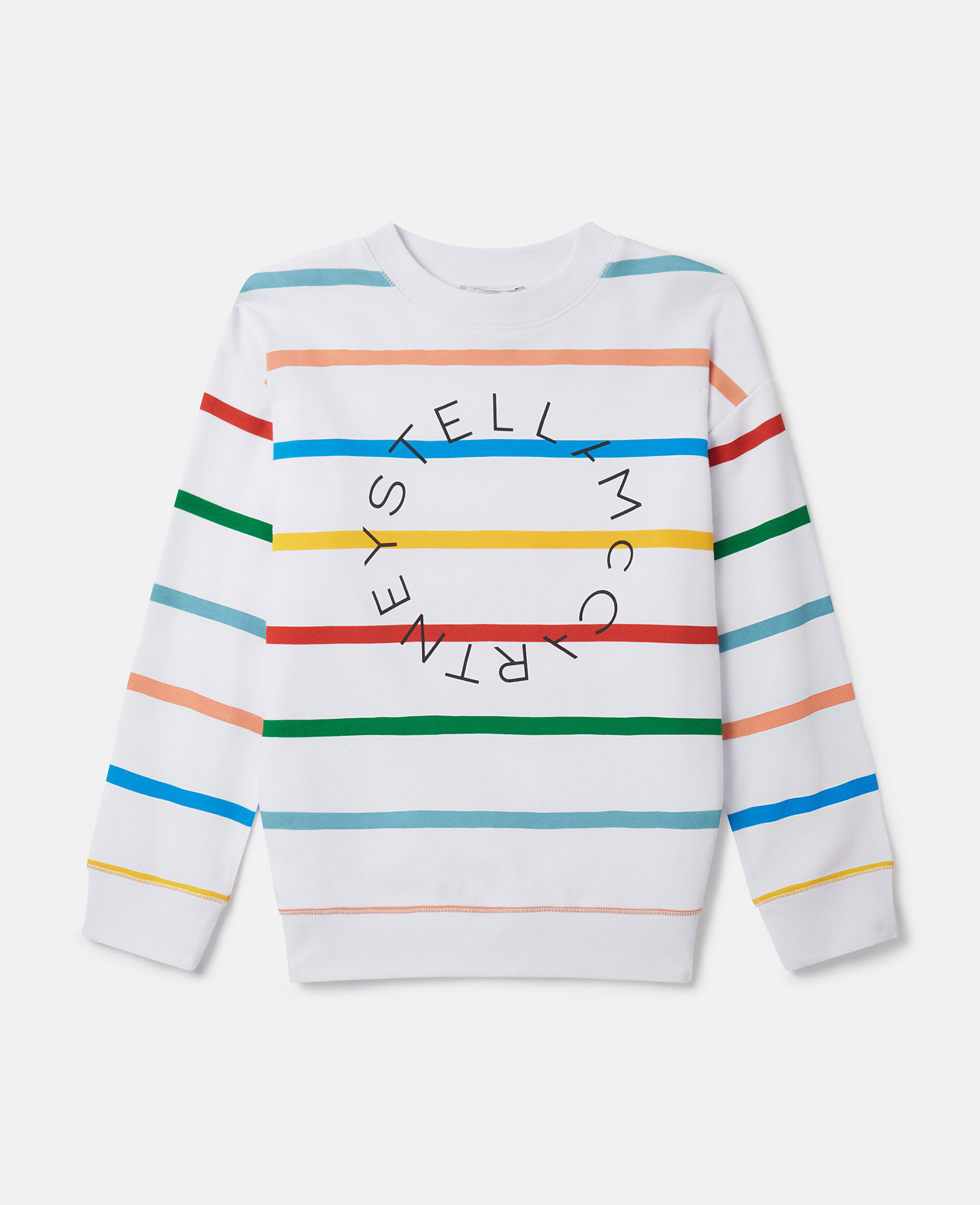 Logo Striped Sweatshirt-Multicolour-large image number 0