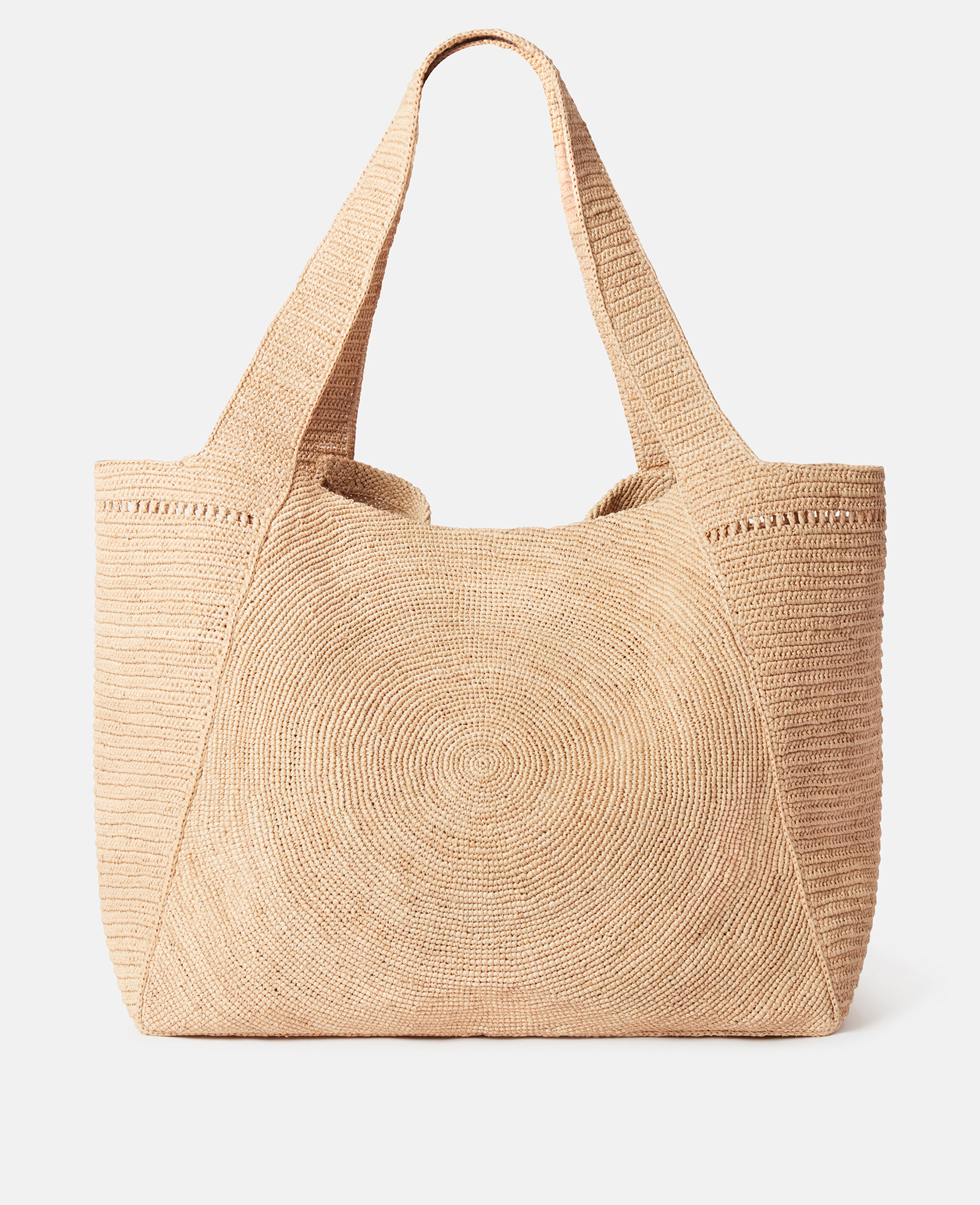大人気【Stella McCartney】 ラフィア ラージ ロゴ トートバッグ Women NATURAL Logo Raffia Large Tote Bag | Stella McCartney US