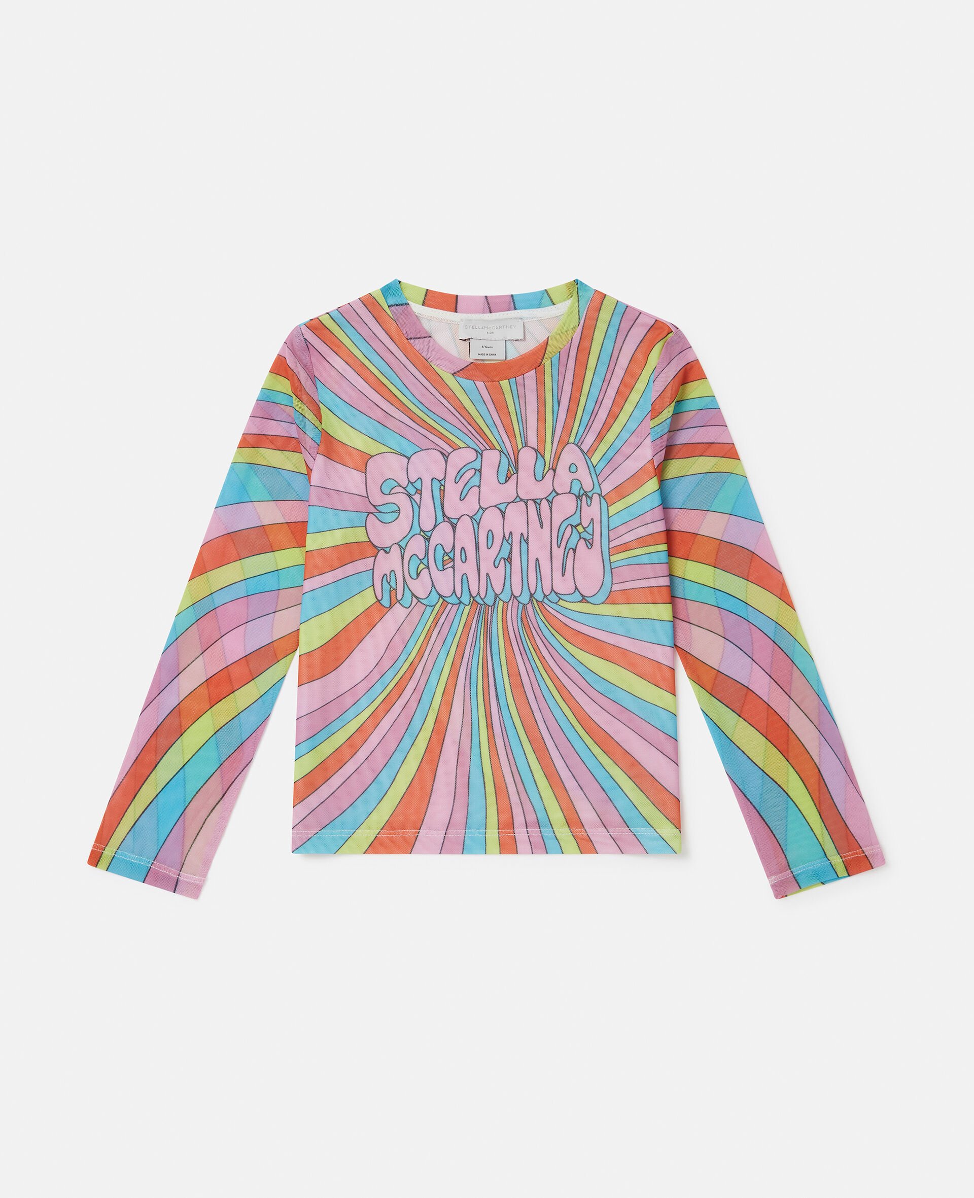 Stella Graphic Mesh Top-Multicolour-large image number 0