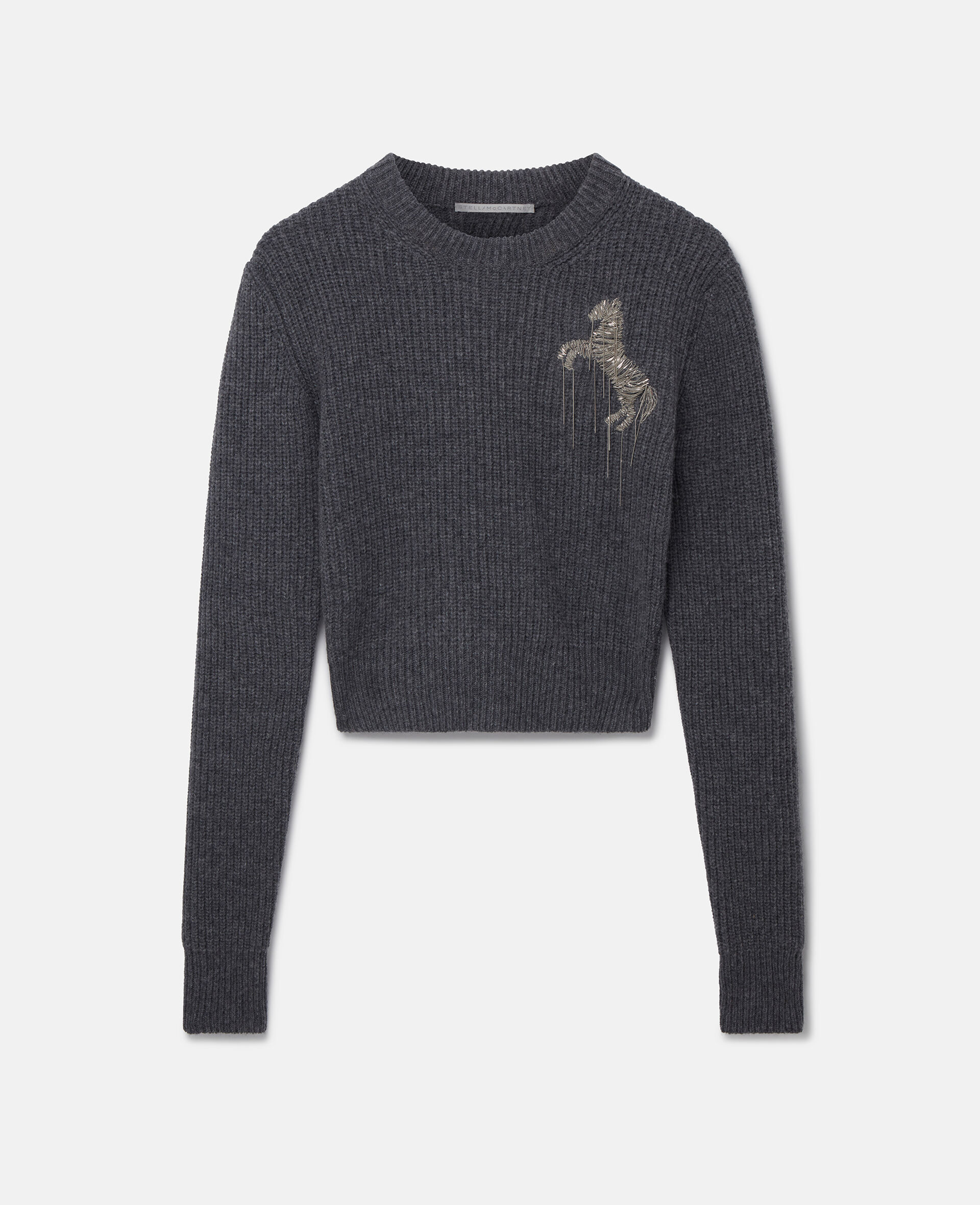 Crew necks Stella Mccartney - Wool monogram jacquard sweater