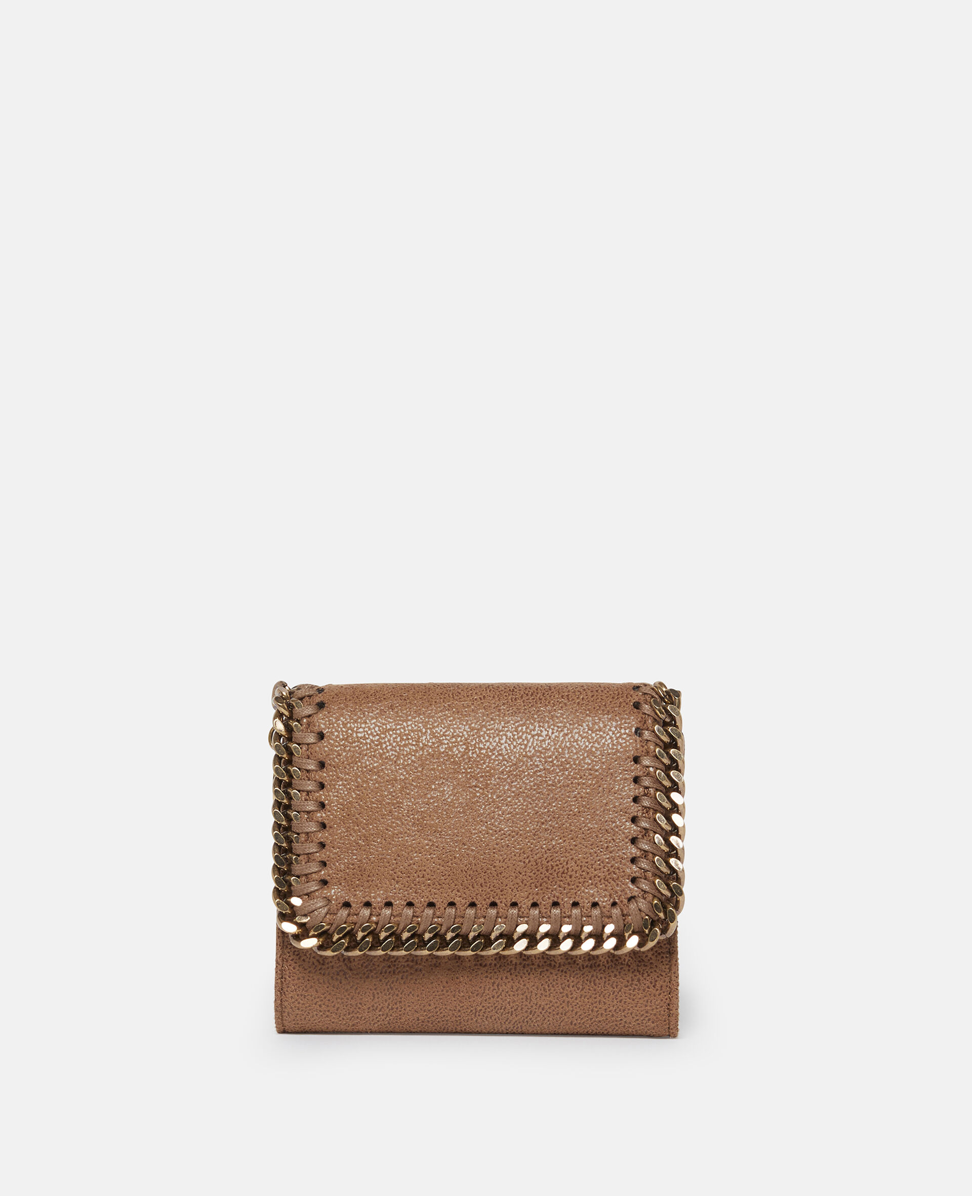 Falabella Tri-Fold Wallet-Brown-model