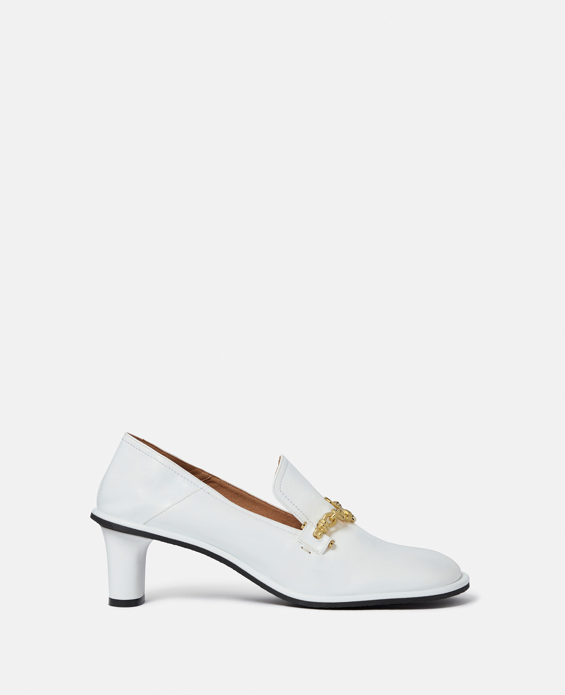 Ryder Cuban Heel Loafer-White-large image number 0