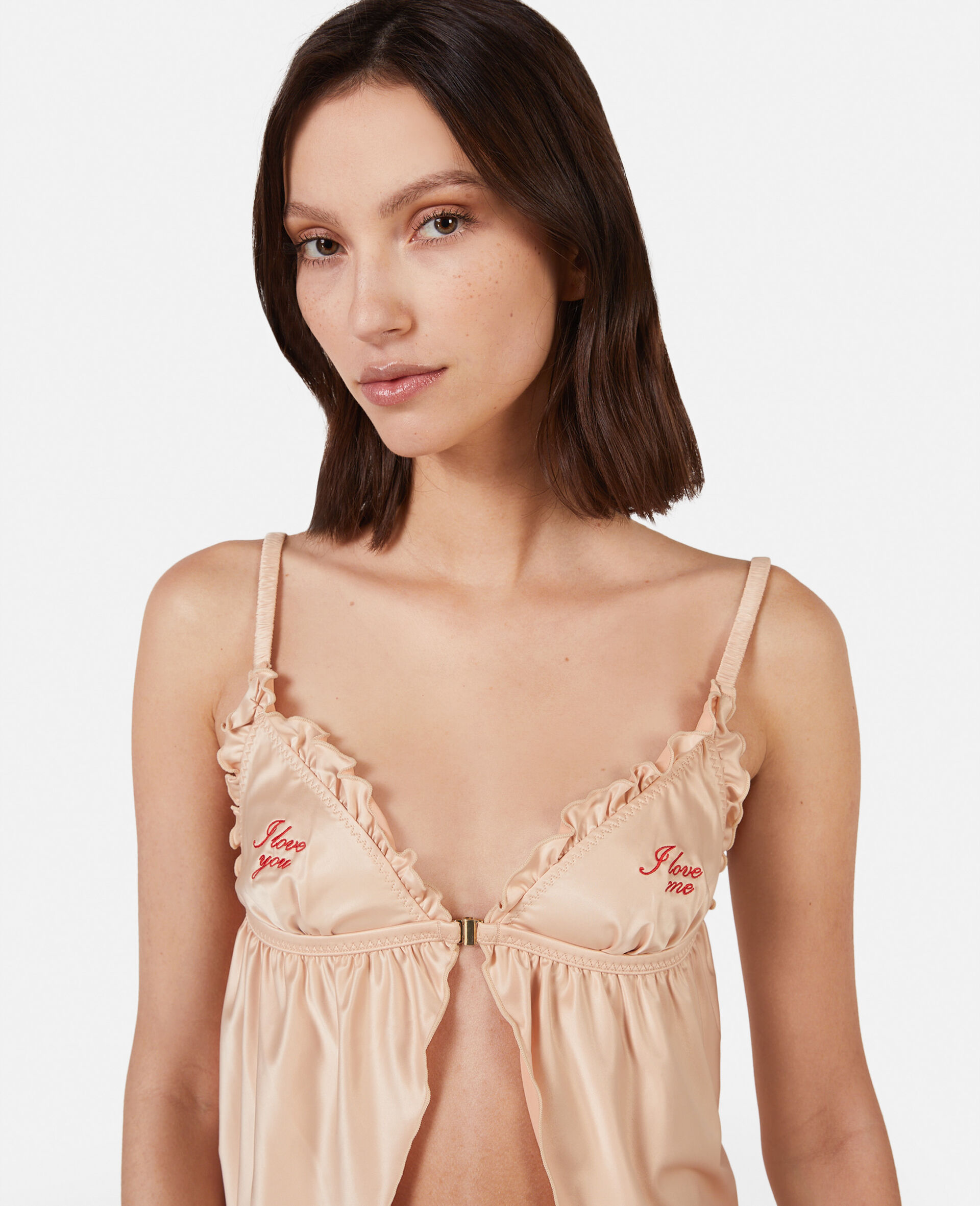 Stella McCartney Ophelia Whistling Soft Cup Longline Bra Off White Opt Size  New