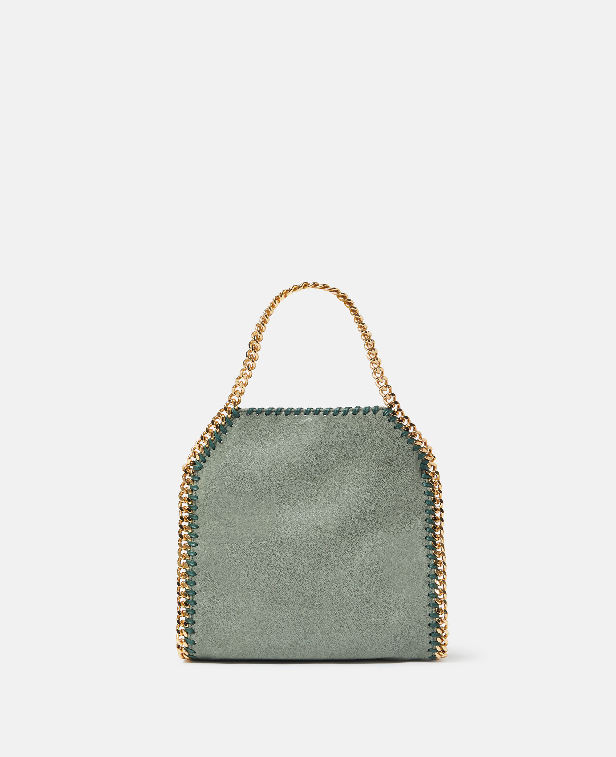 Women Stone green Falabella Tiny Tote Bag | Stella McCartney US