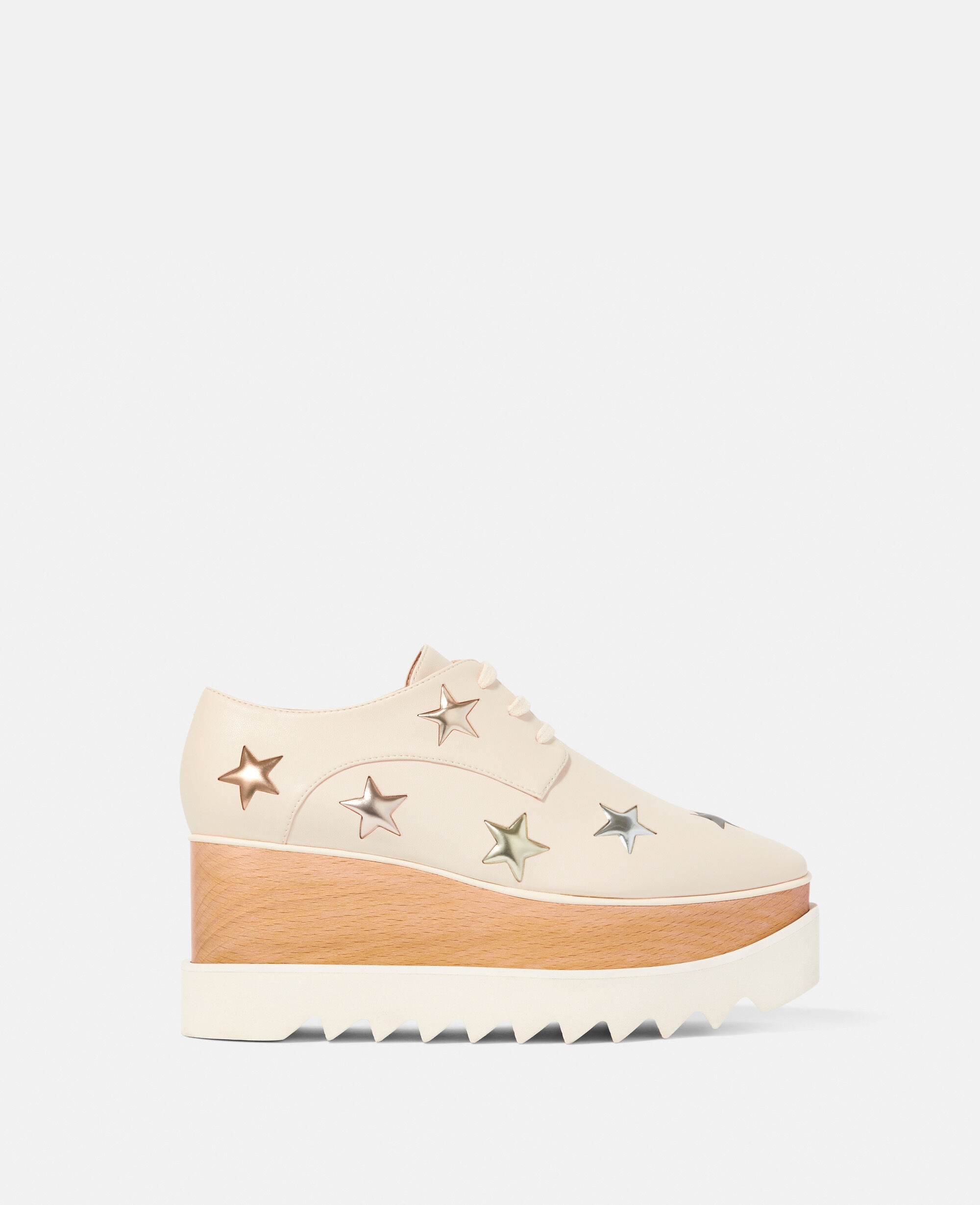 Women White Elyse 3D Stars Platform Shoes | Stella McCartney US