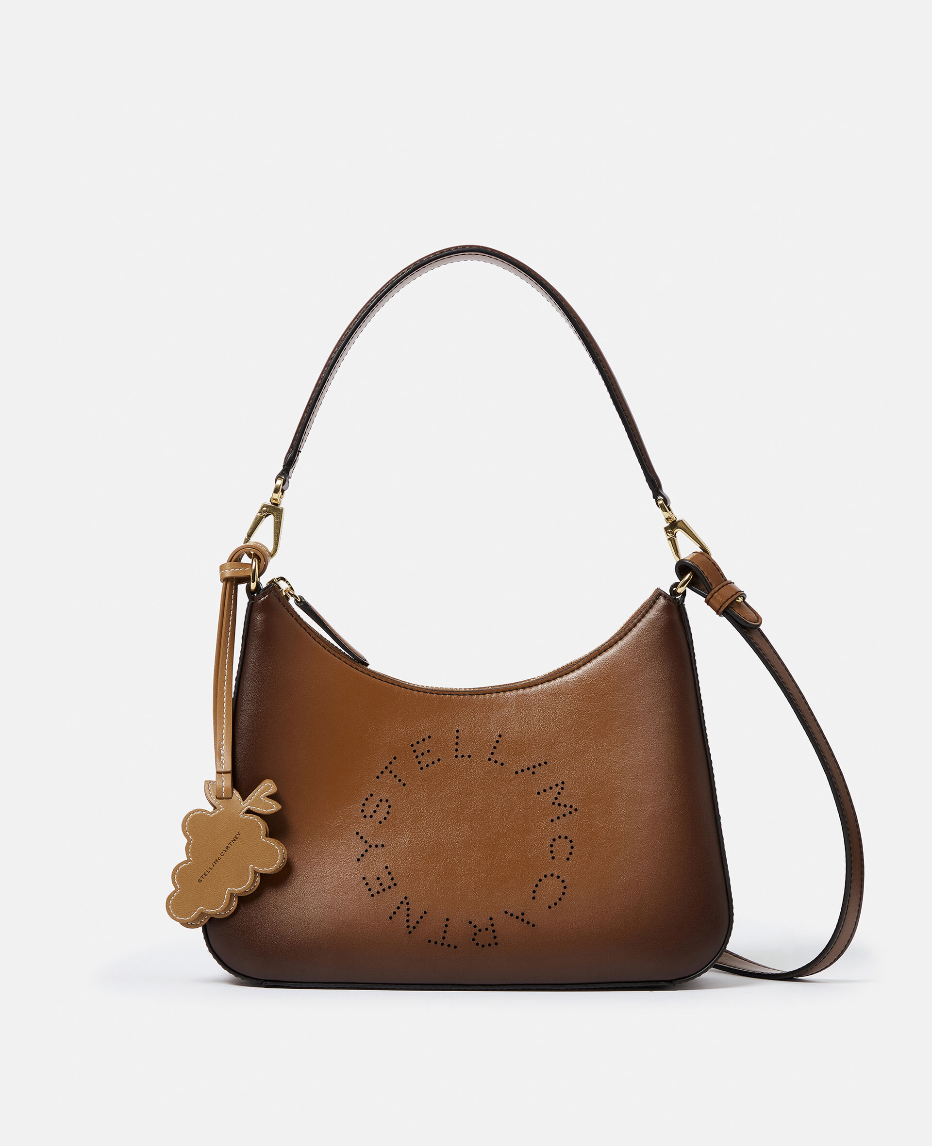 Logo Crossbody Shoulder Bag-Brown-large image number 0