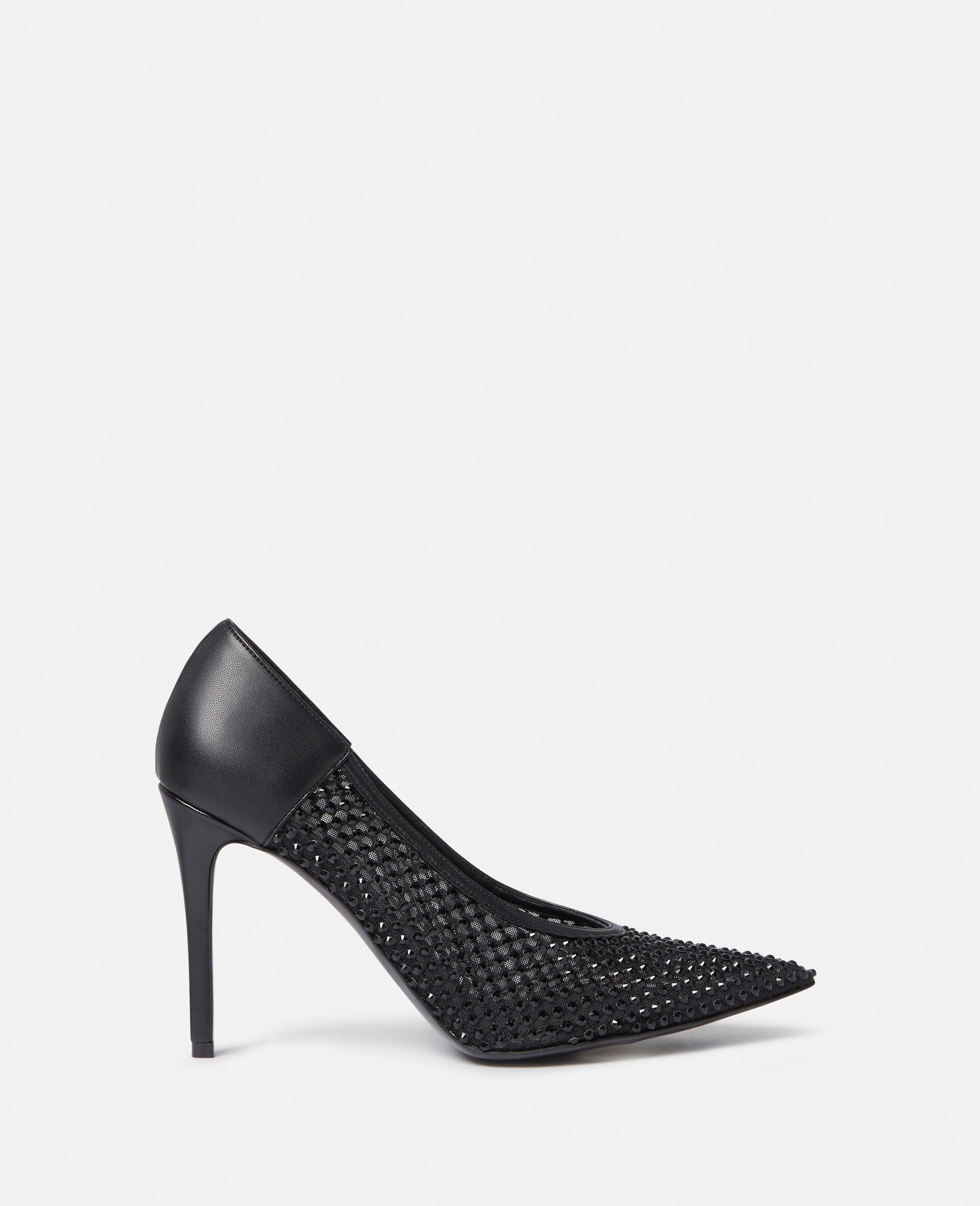 Stella Iconic Studded Mesh Pumps-Black-large image number 0