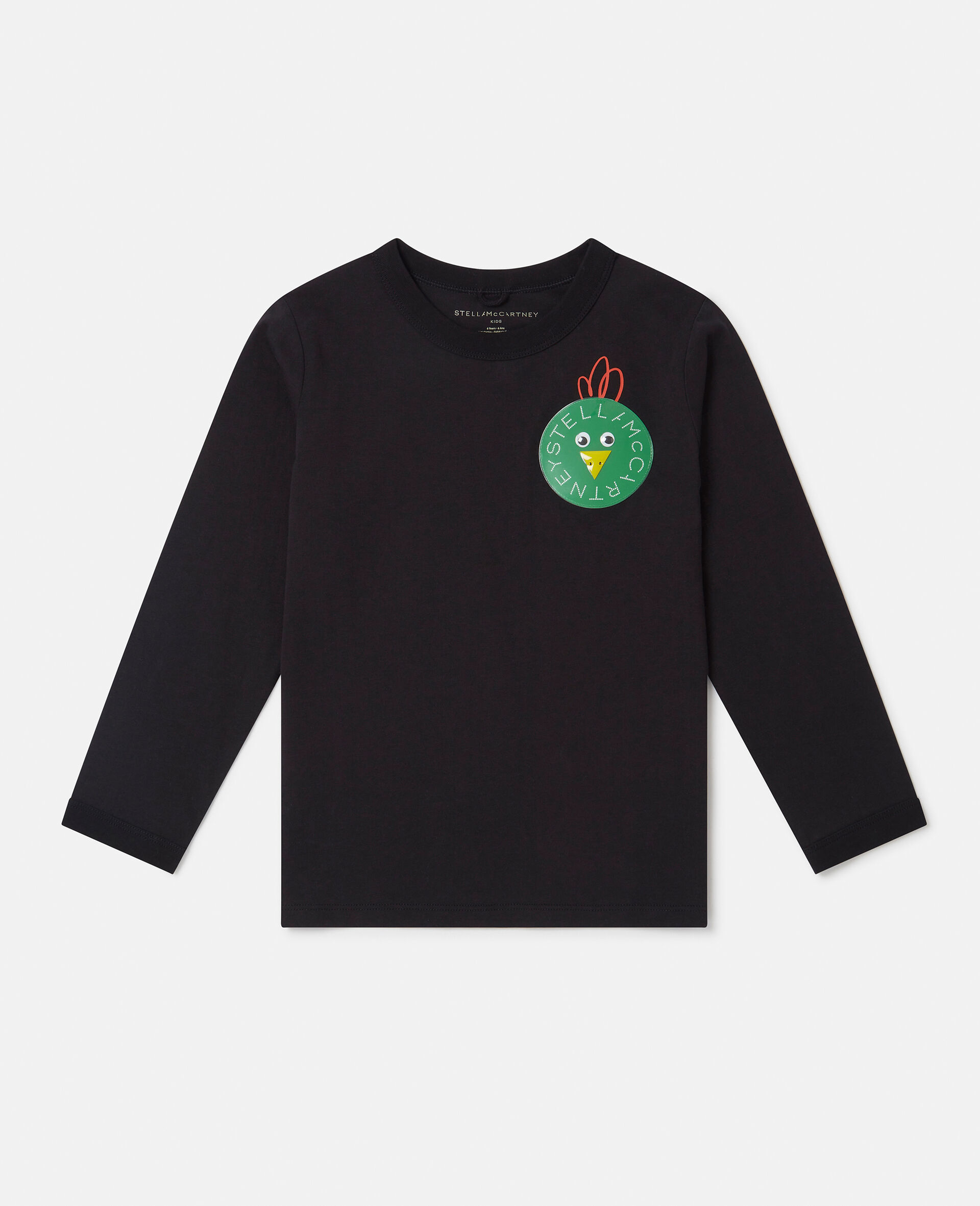 Chicken Logo Long-Sleeve T-Shirt -Black-large image number 0