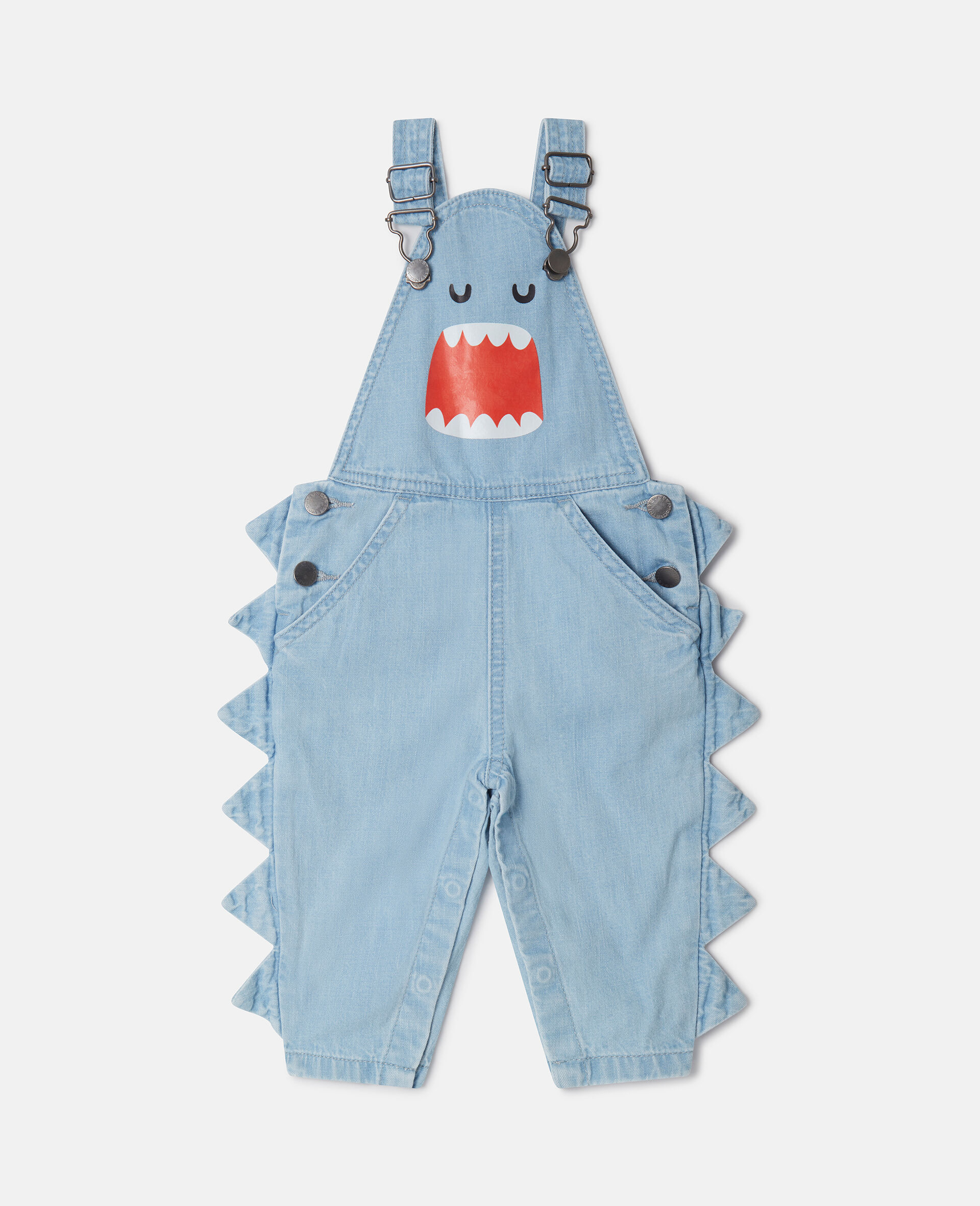 Shark Face Dungarees-Blue-large image number 0