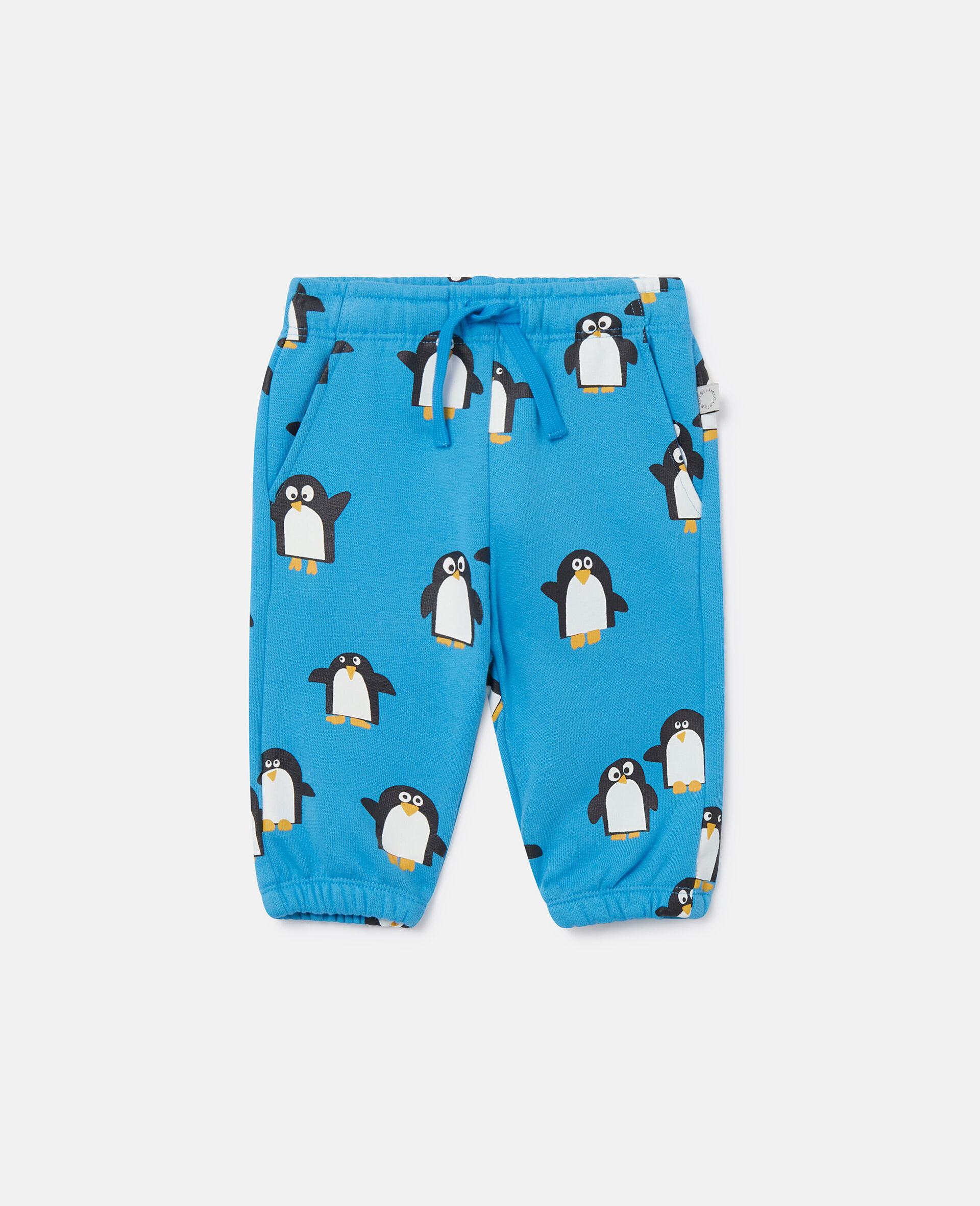 Jogginghose mit Pinguin-Print-Blau-large image number 0