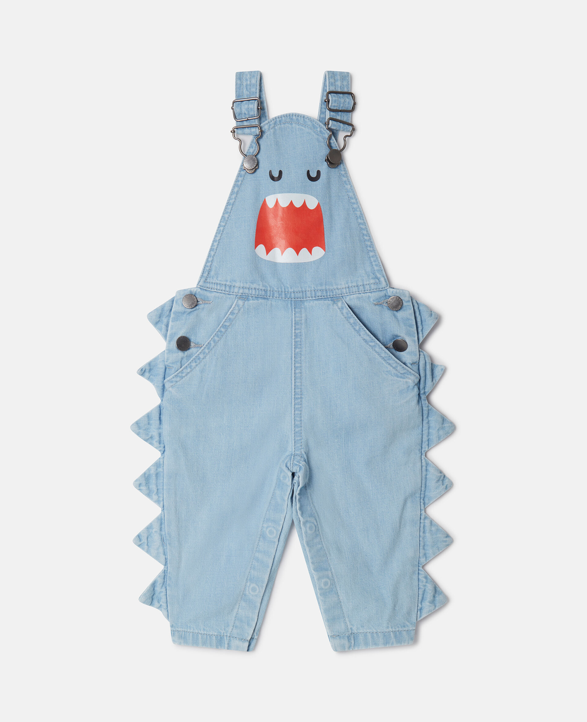 Shark Face Dungarees-ブルー-large image number 0