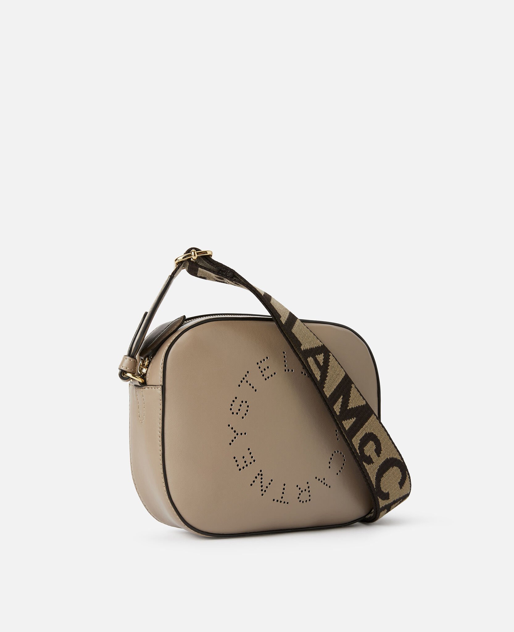 ＜stellamccartney＞ロゴ カメラ クロスボディ バッグ Women Black Logo Crossbody Camera Bag | Stella McCartney US