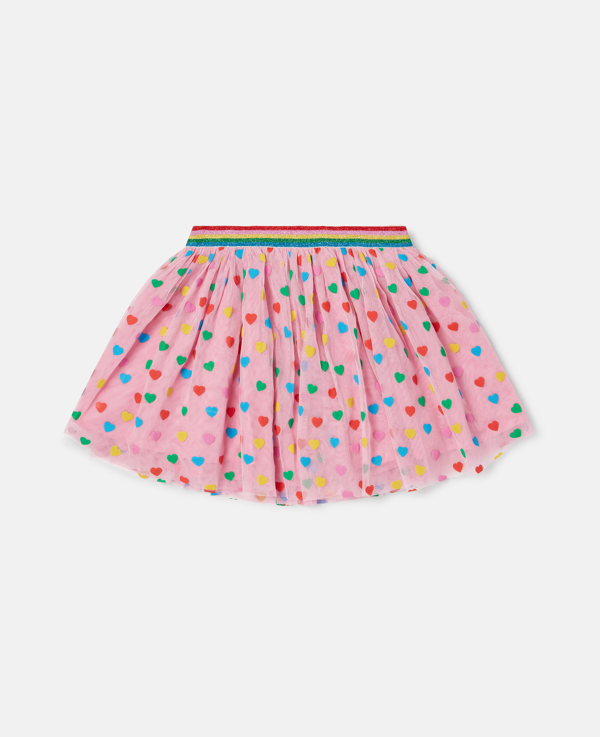 Stella McCartney Kids graphic-print tulle skirt - White