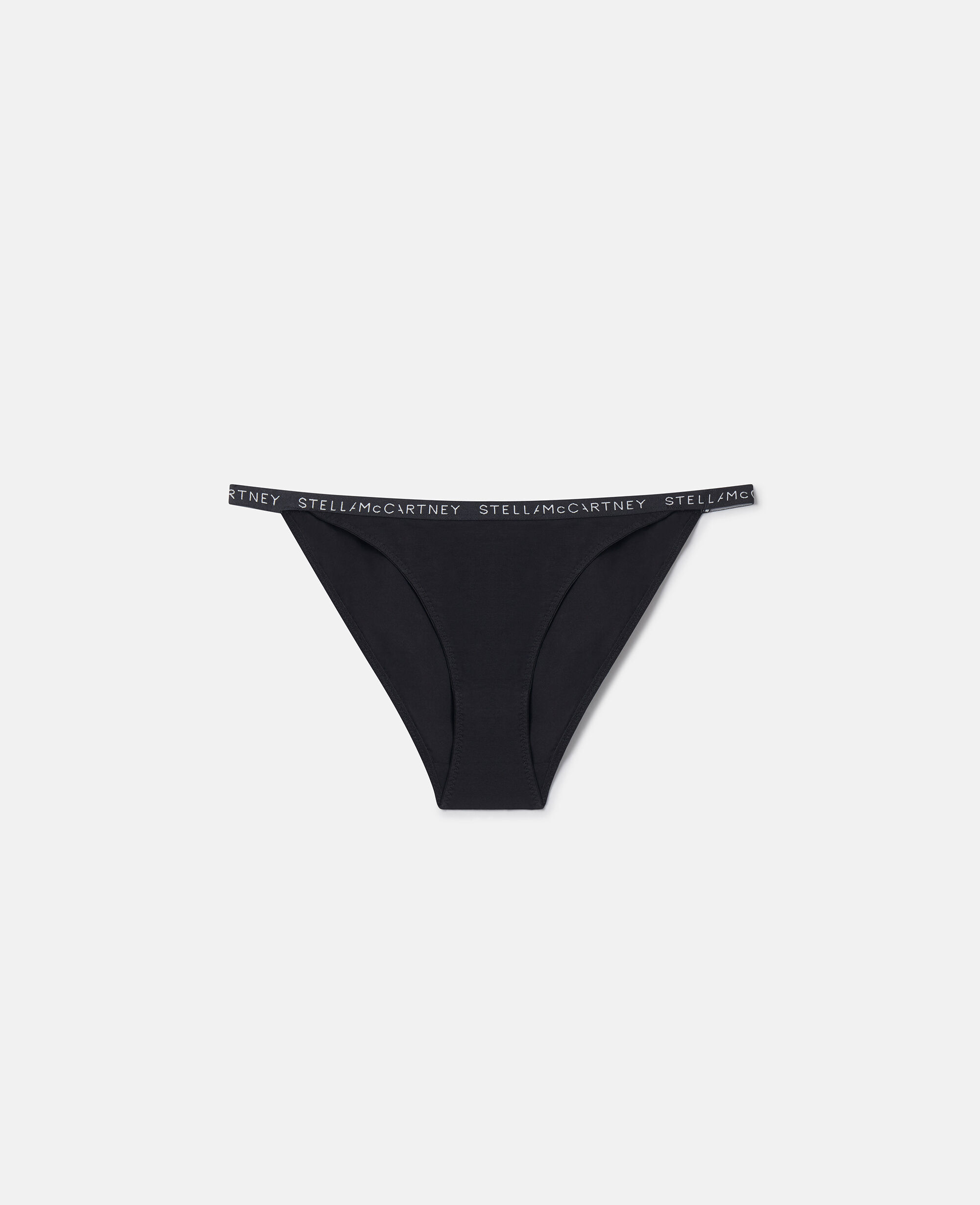 Women Black Logo Tape String Briefs Stella McCartney AE