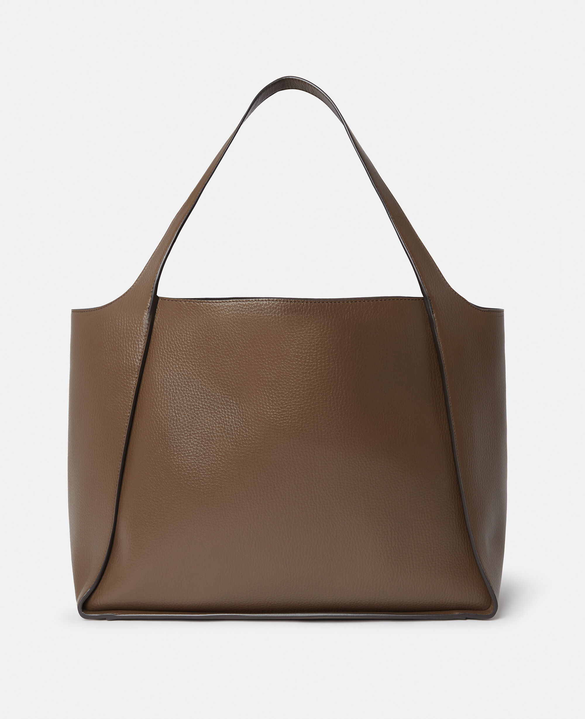 【Stella McCartney】ベイビー ベラ トートバッグ ブラウン Women チョコレートブラウン ロゴ ラージ トートバッグ | Stella