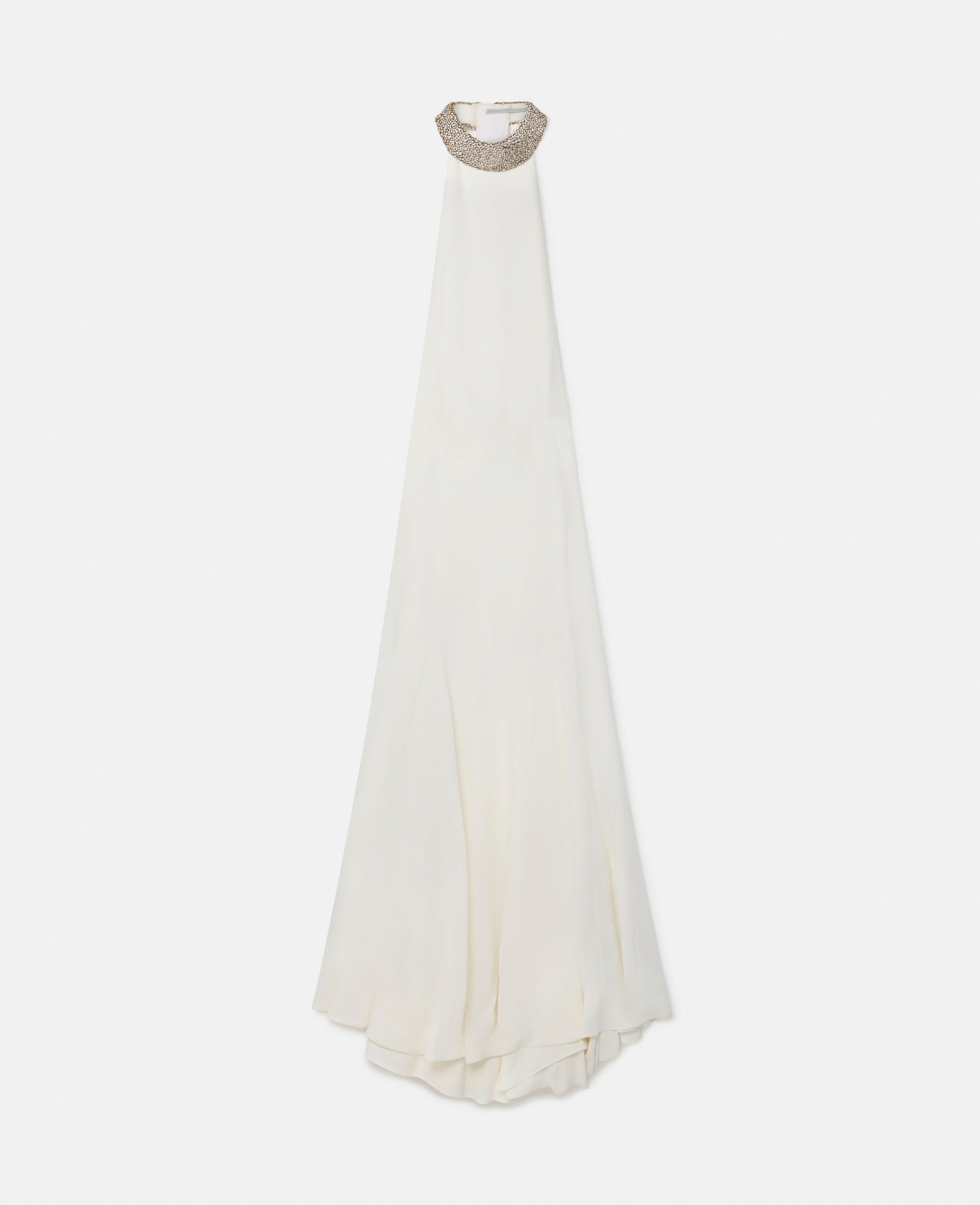 Women White Crystal Halterneck Bridal Gown | Stella McCartney US