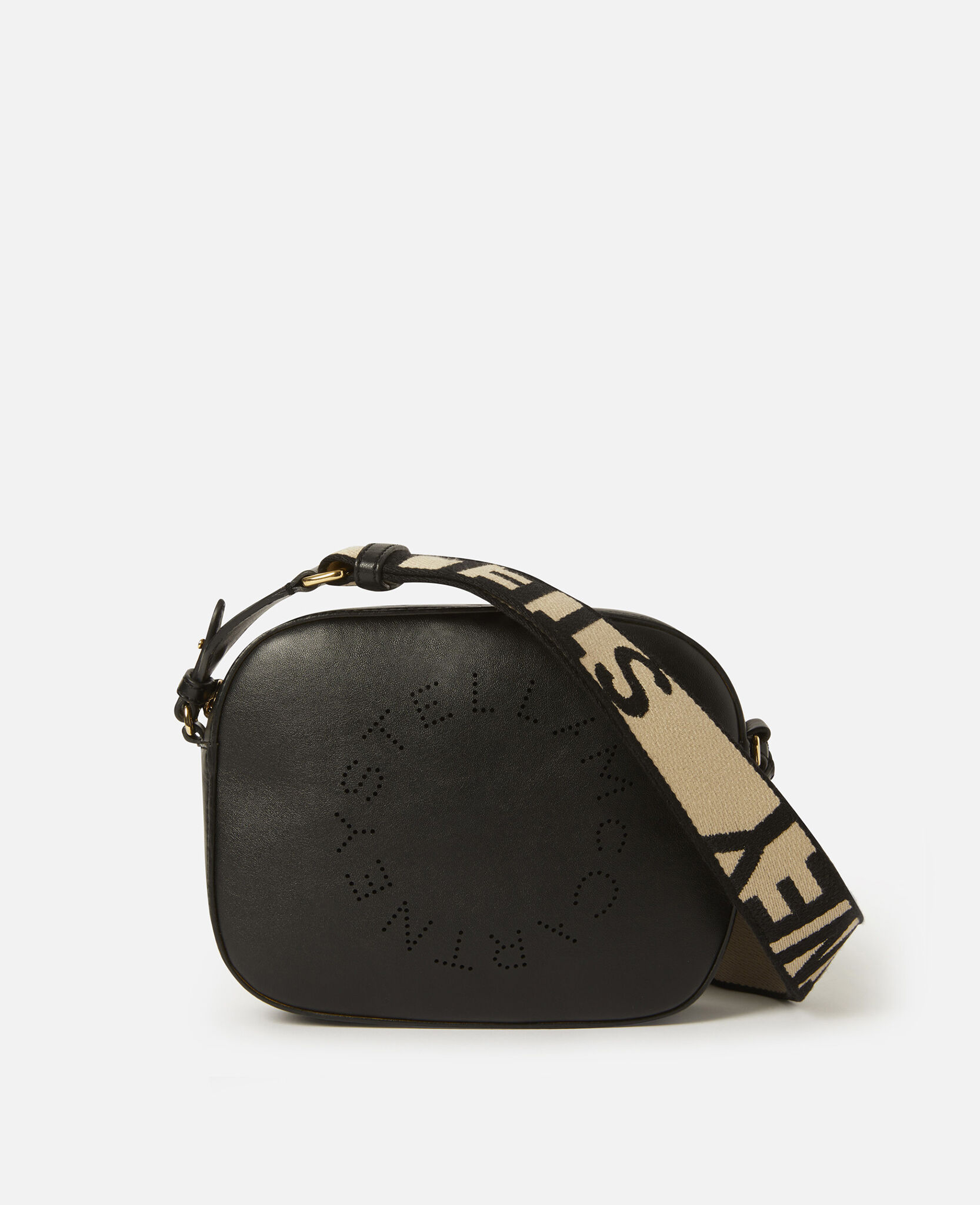 Women Black Logo Crossbody Camera Bag | Stella McCartney US