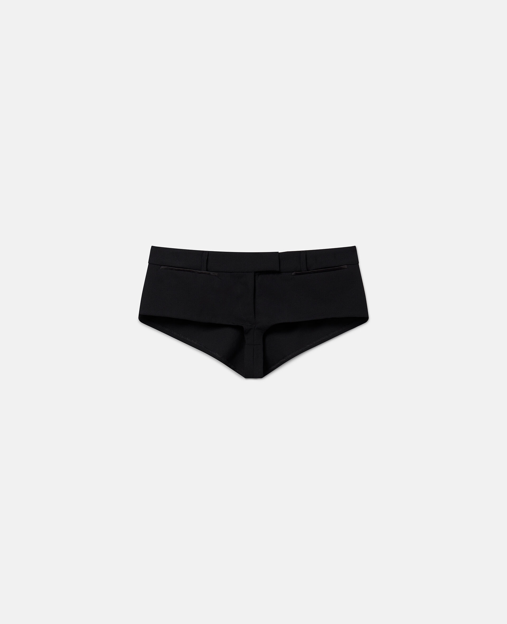 Micro shorts in lana-Nero-large image number 0