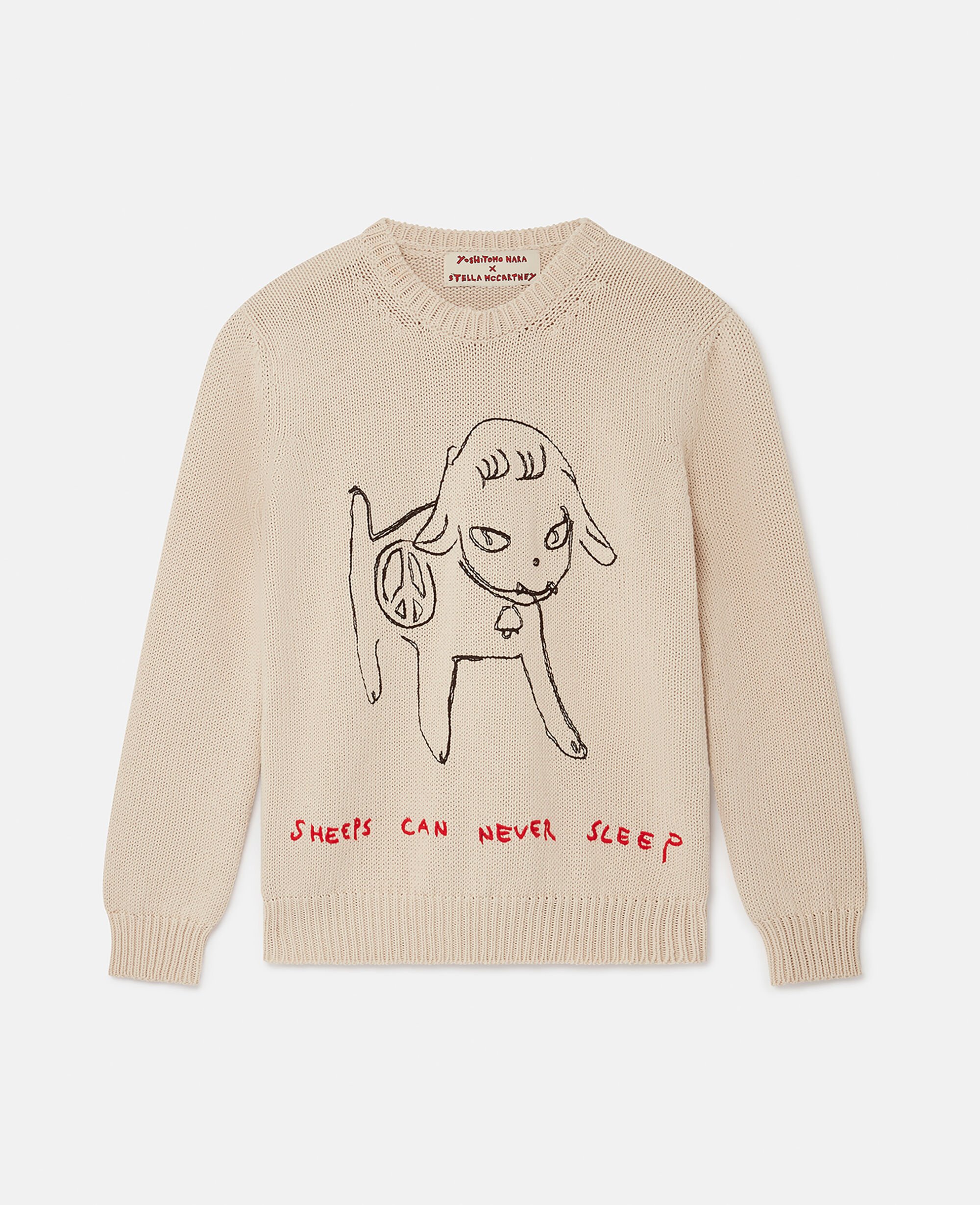 Sheep Embroidery Cotton Sweatshirt
