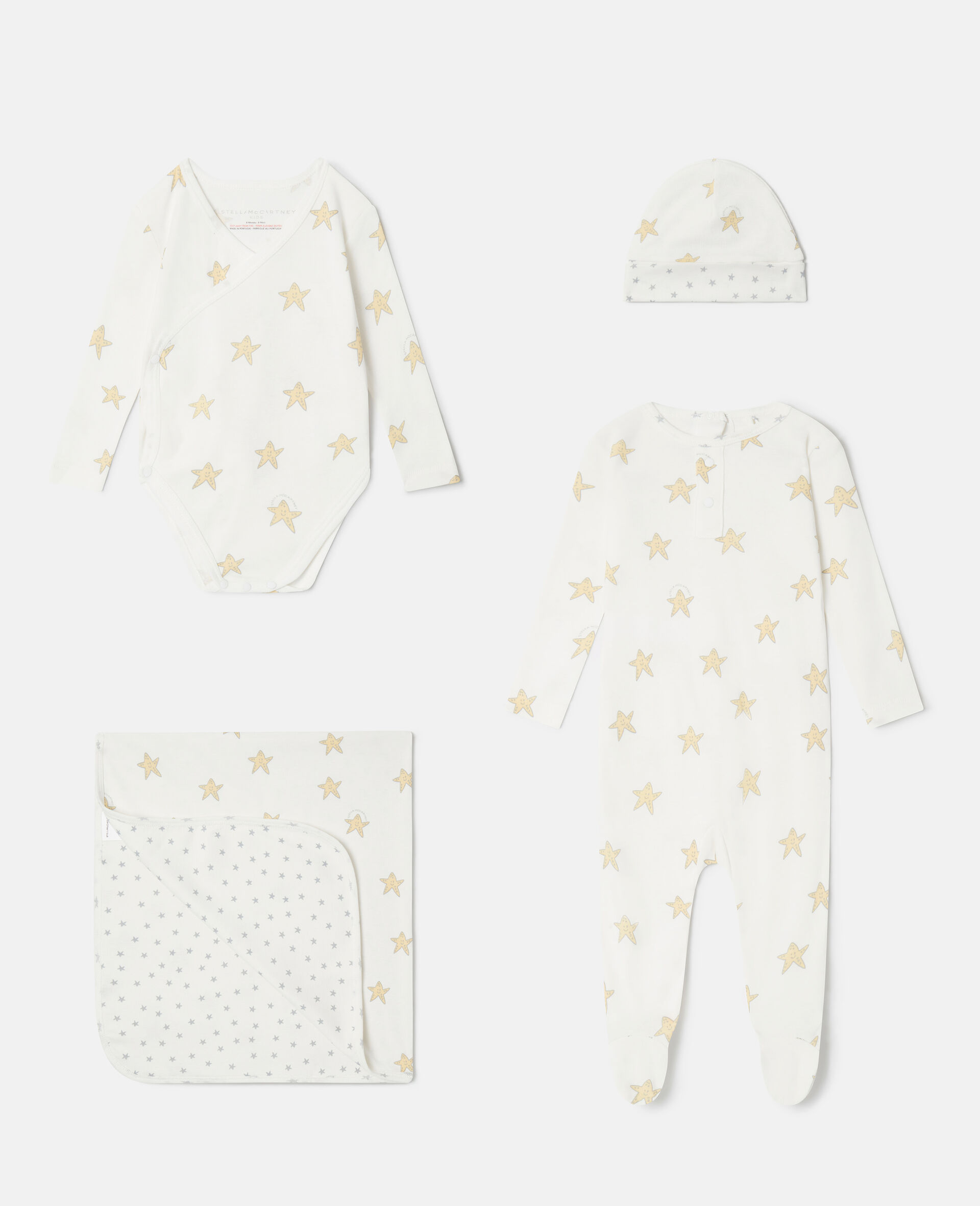 Smiling Stella Star Print Baby Gift Set-マルチカラー-large image number 0